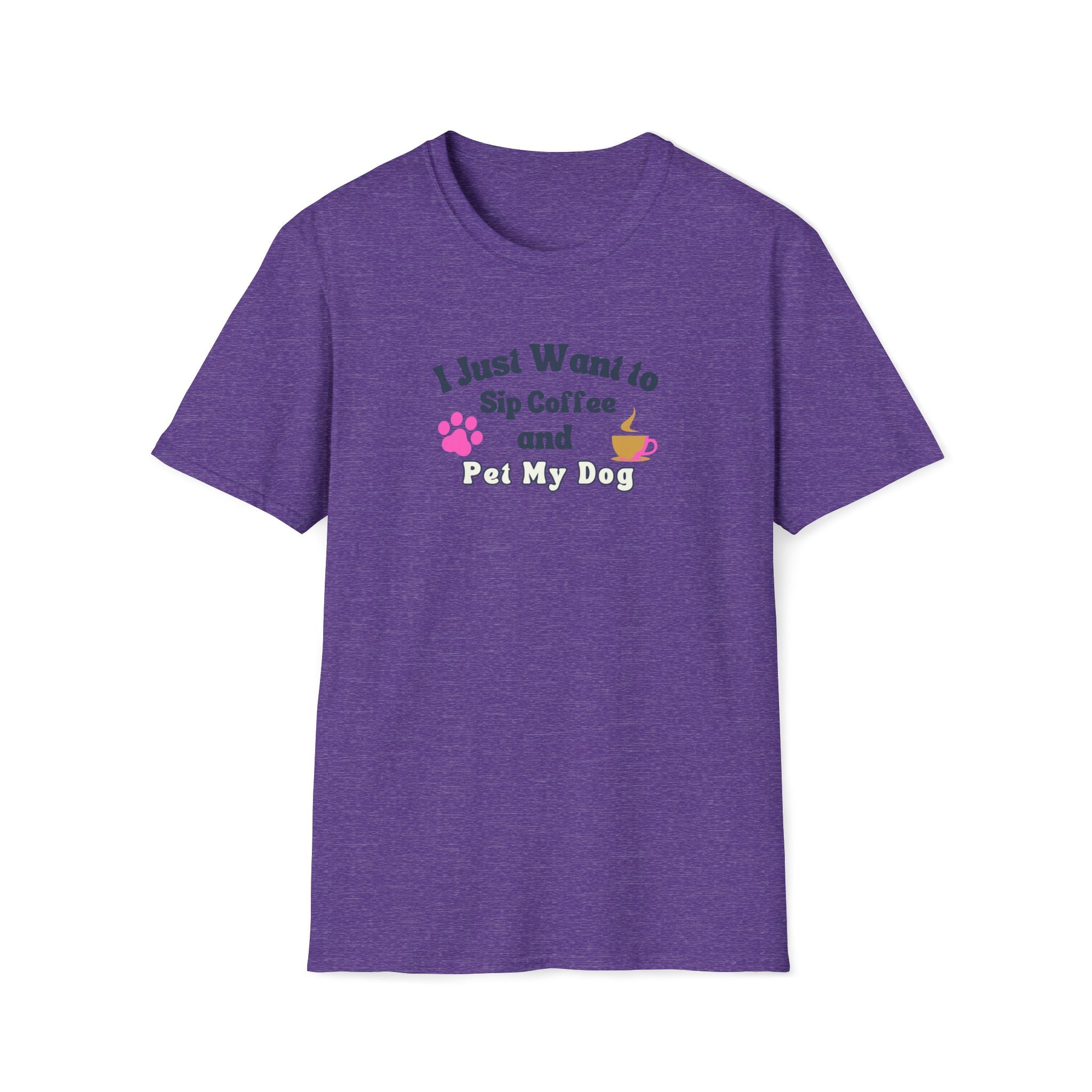 Women's Soft Relaxed Tee - Coffee and Dogs