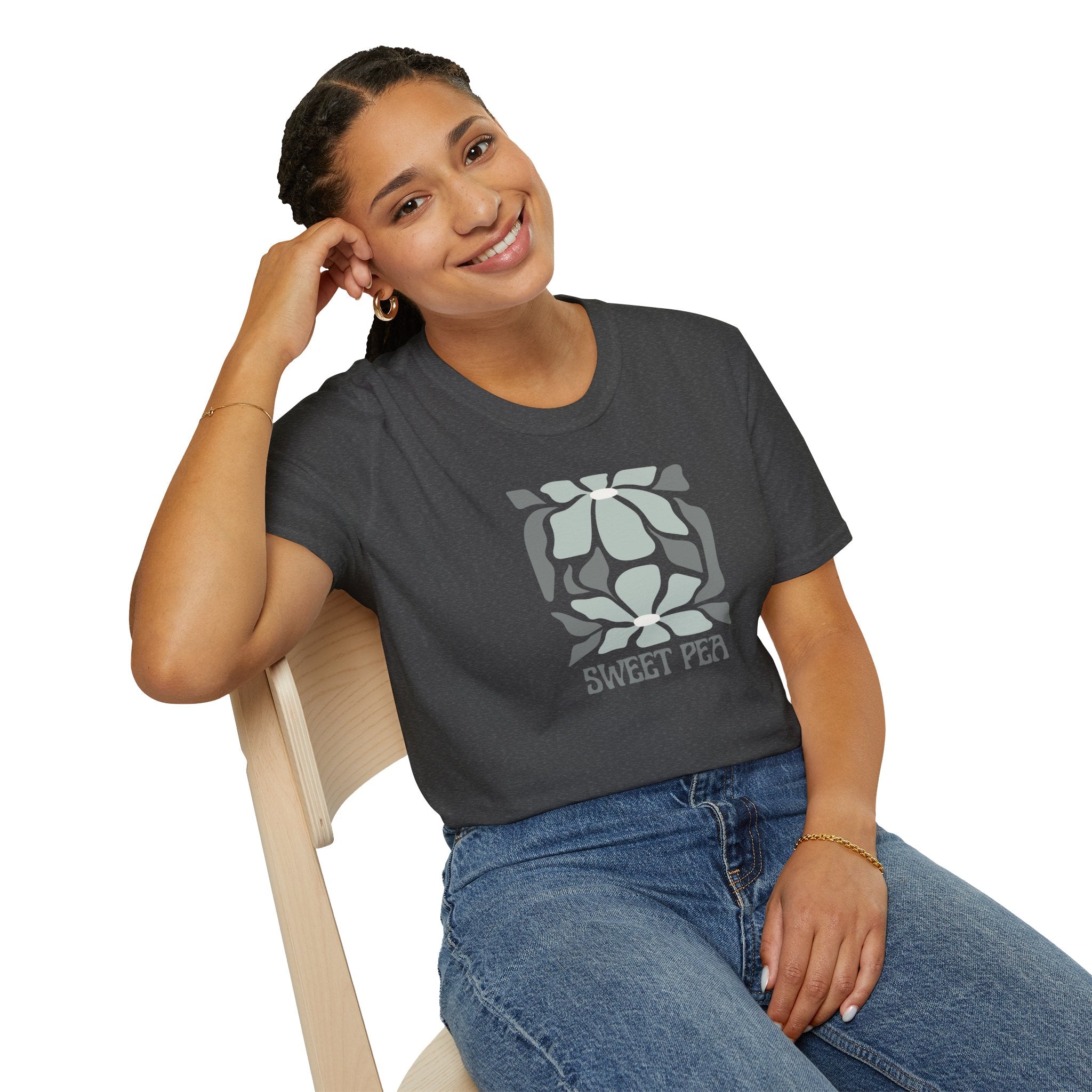 Women's Soft Relaxed Tee - Sweet pea