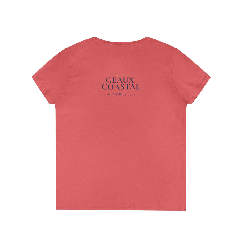 Ladies' V-Neck T-Shirt - Slim Fit - Go Cry About  IT