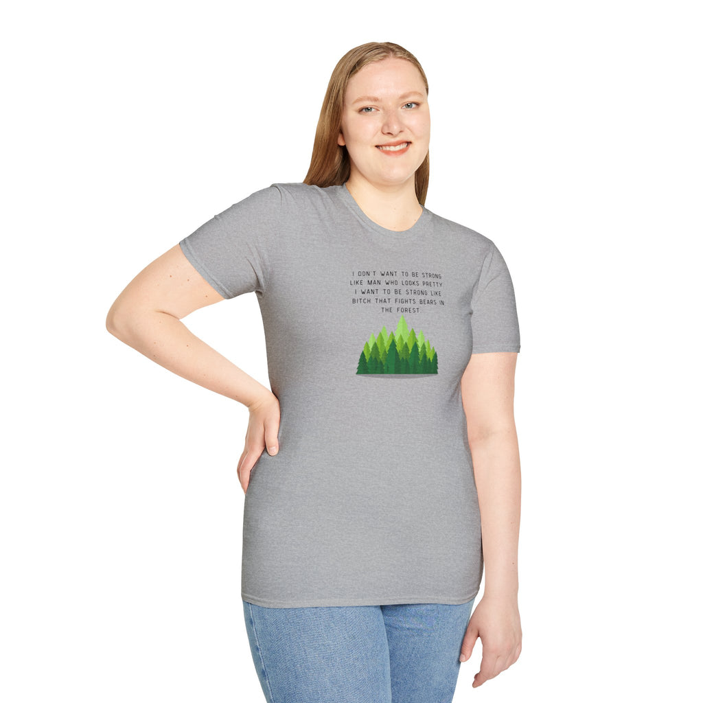 Women's Soft Relaxed Tee - Strong Women - bear