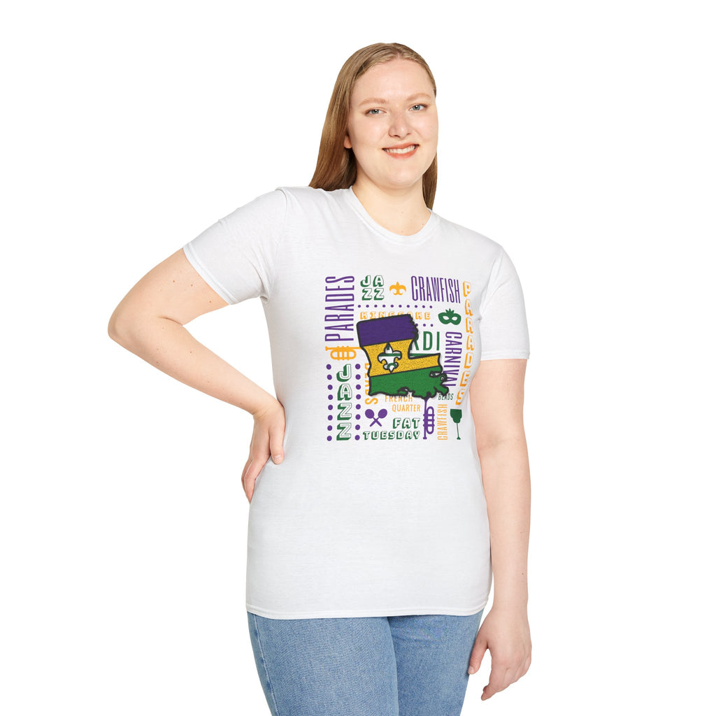 Relaxed Soft T Shirt - Men and Women - louisiana