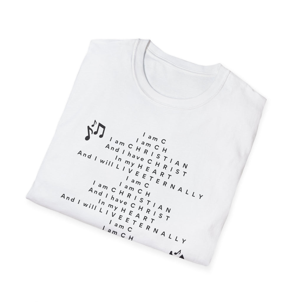 Men & Woman Softstyle T-Shirt - "C-h-r-i-s-t-i-a-n" "Song"