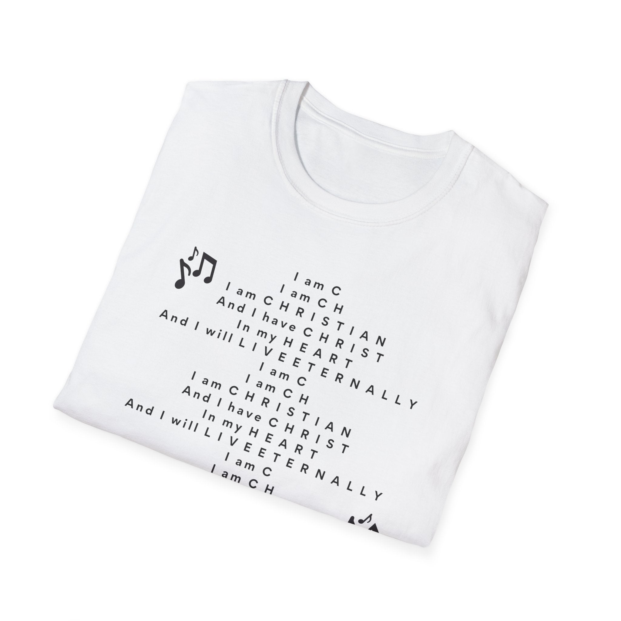 Men & Woman Softstyle T-Shirt - "C-h-r-i-s-t-i-a-n" "Song"