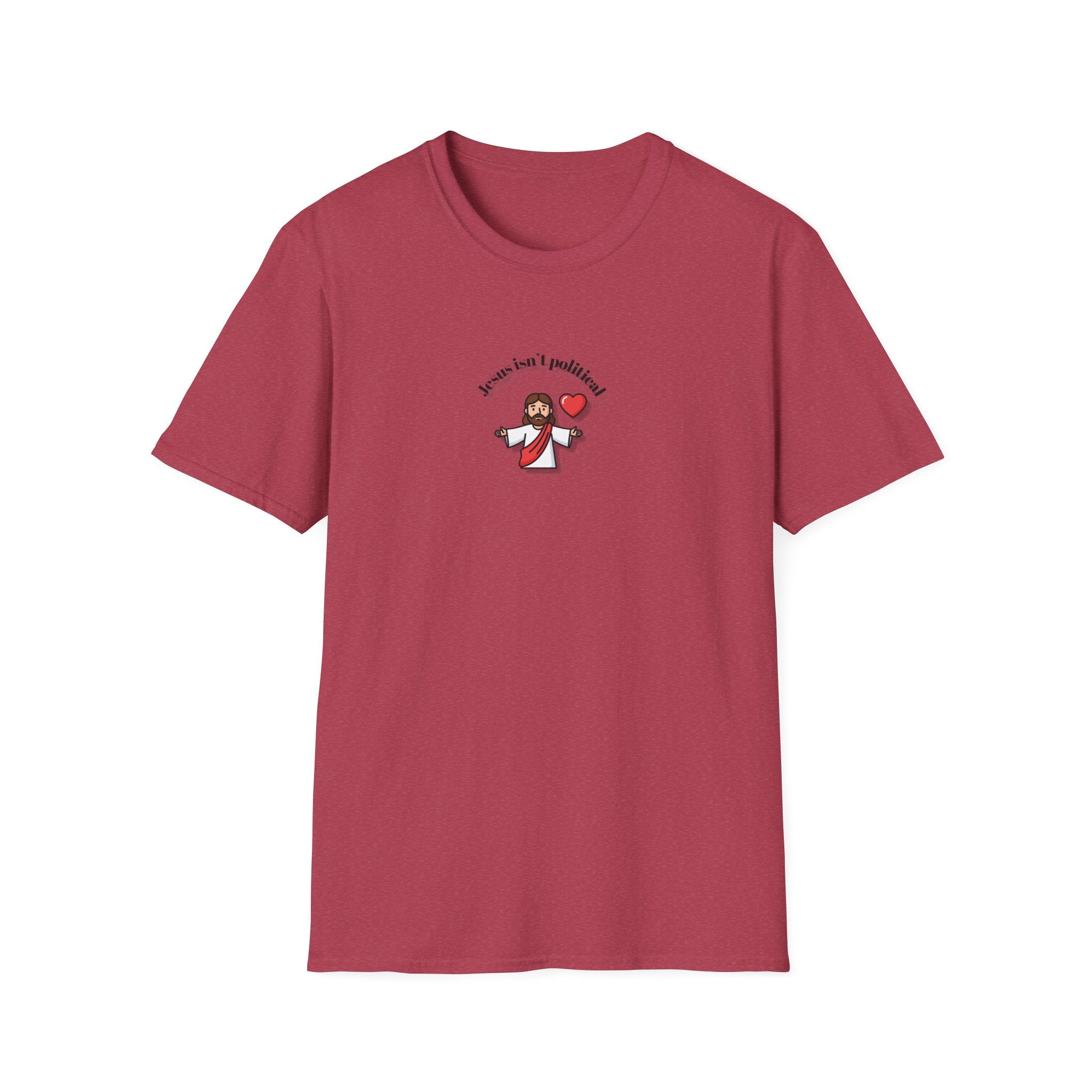Relaxed Men & Women Soft Tee - Jesus isn't political