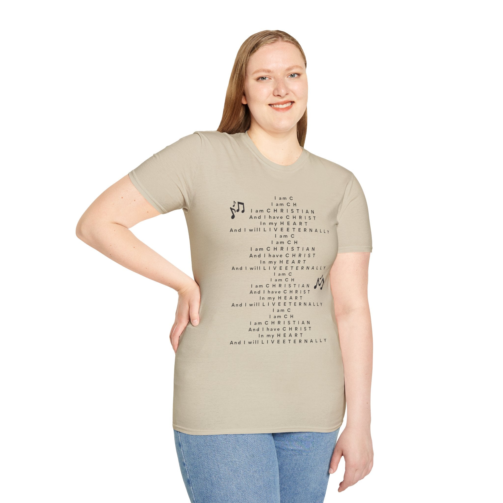 Men & Woman Softstyle T-Shirt - "C-h-r-i-s-t-i-a-n" "Song"