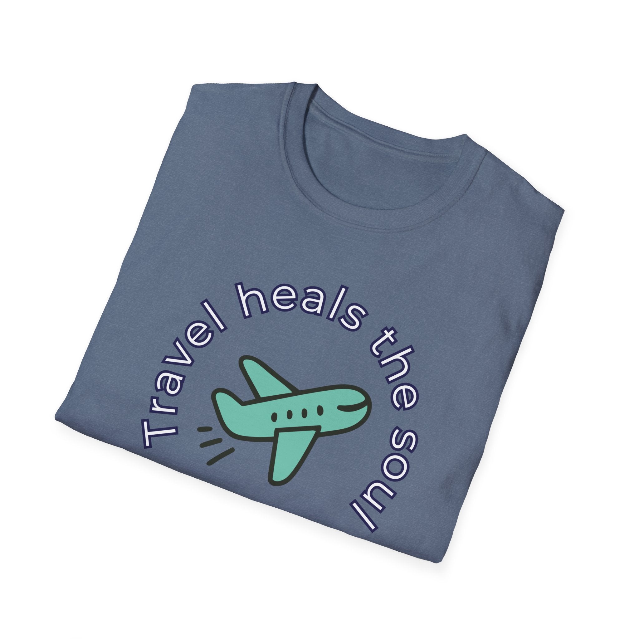 Comfty Woman's  Softstyle T-Shirt - "Travel"  "Heals The Soul"