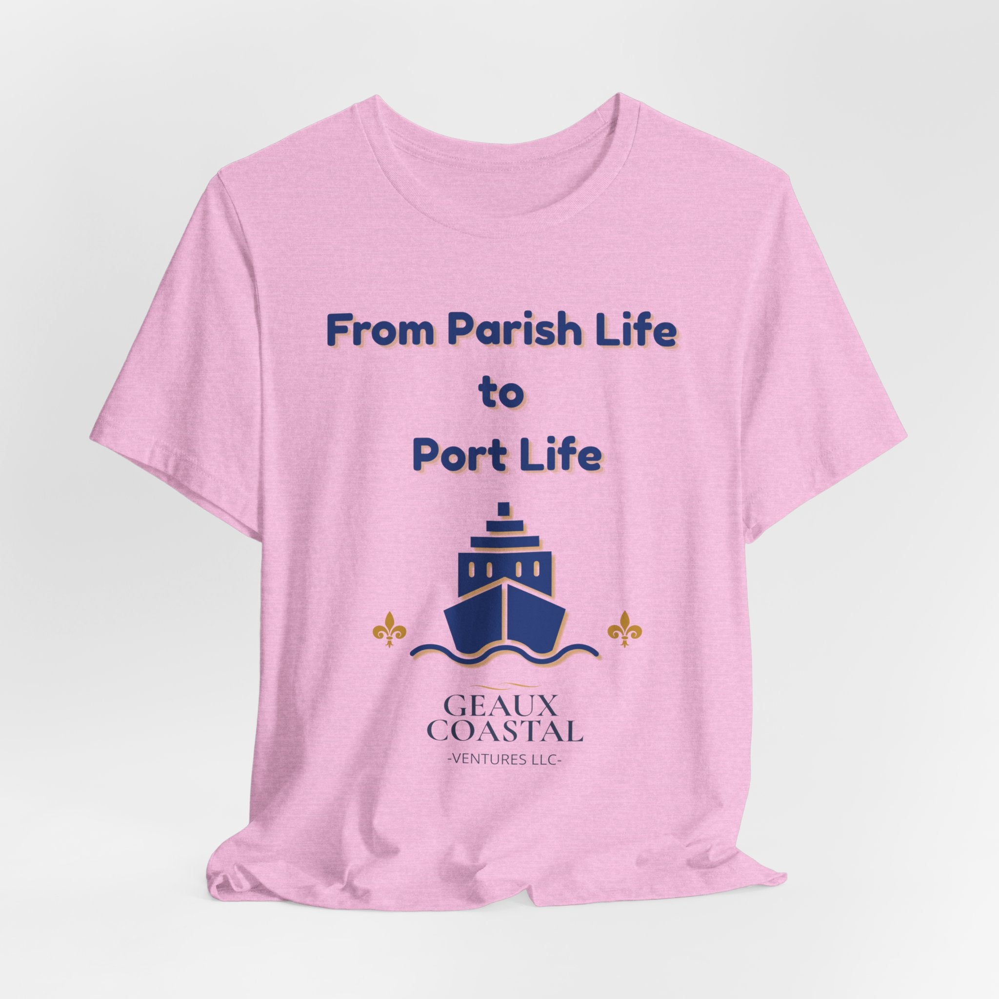 Men or Women Relaxed T Shirt - Parish and Port Cruise T Shirt