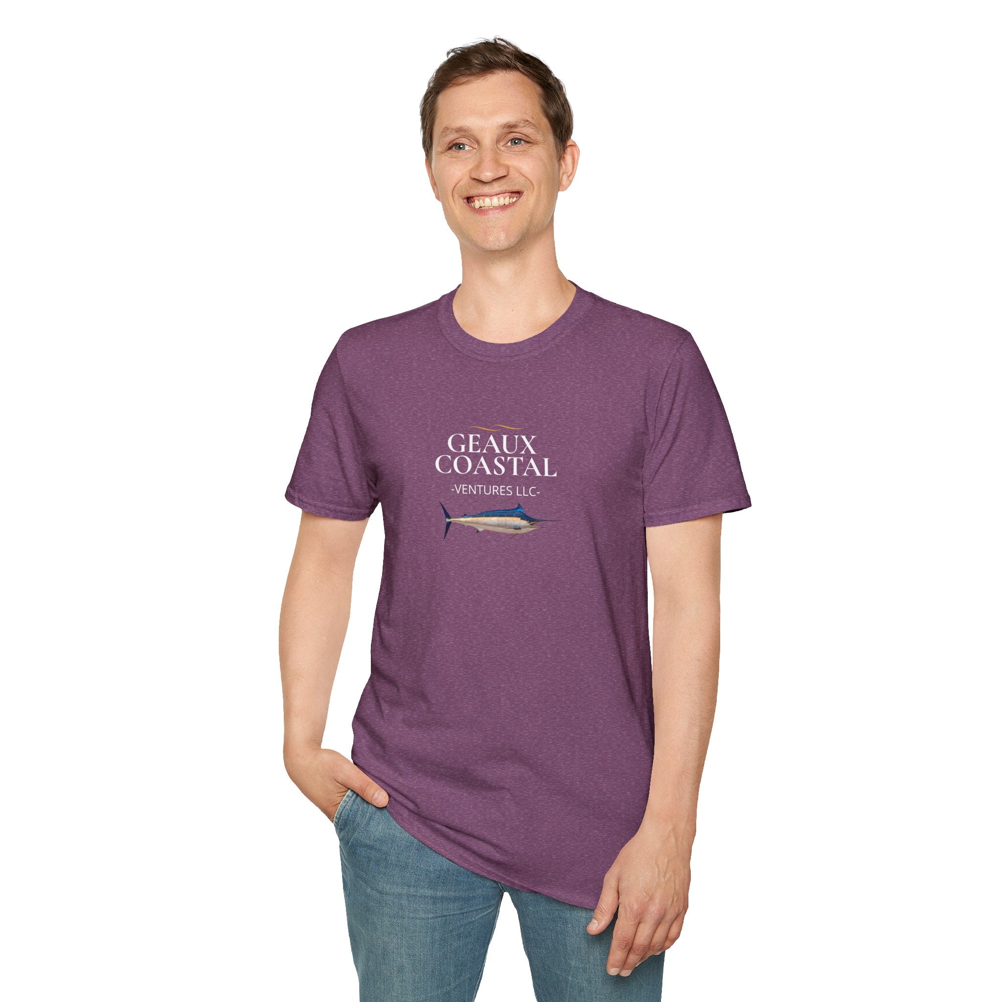 Soft Relaxed Mens Geaux Coastal Marlin Tee