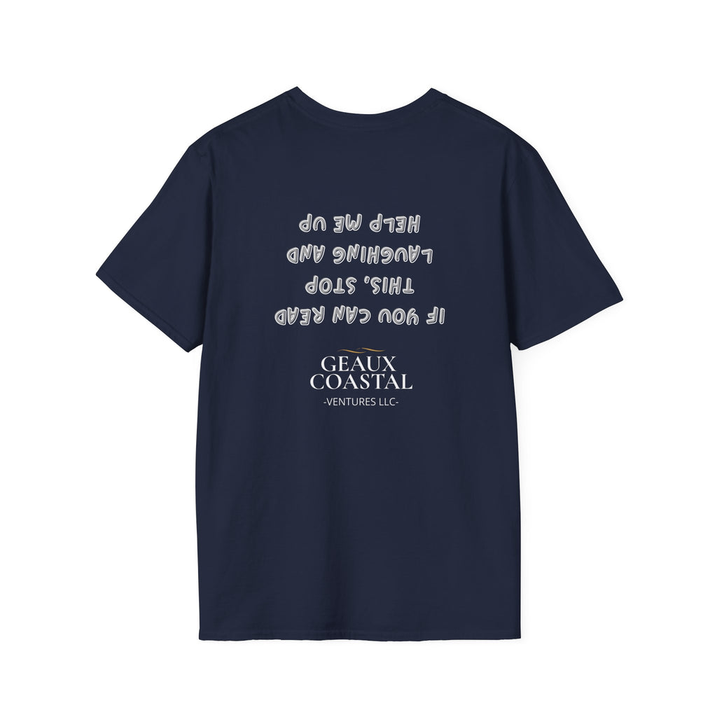 Men and Women ( Soft ) t Shirt - Here Fishy Fishy with Funny BACK - Regular Fit