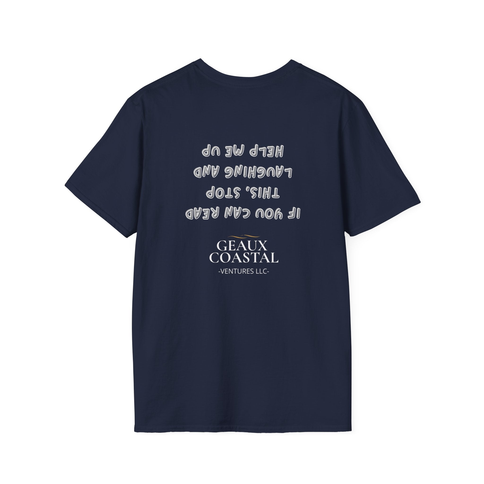 Men and Women ( Soft ) t Shirt - Here Fishy Fishy with Funny BACK - Regular Fit