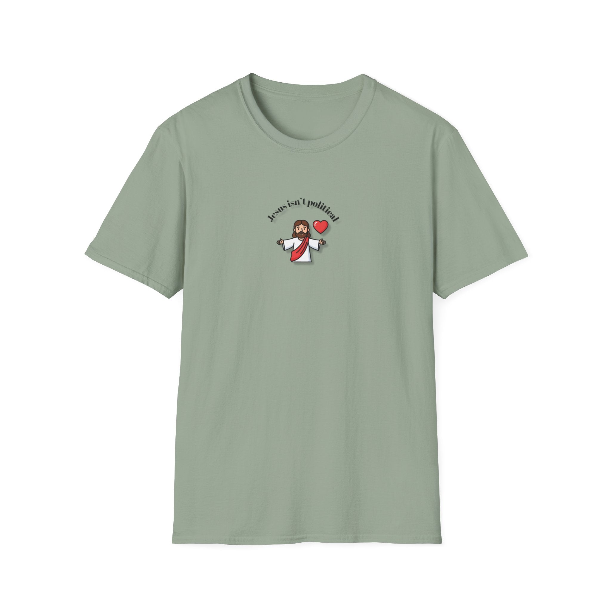Relaxed Men & Women Soft Tee - Jesus isn't political