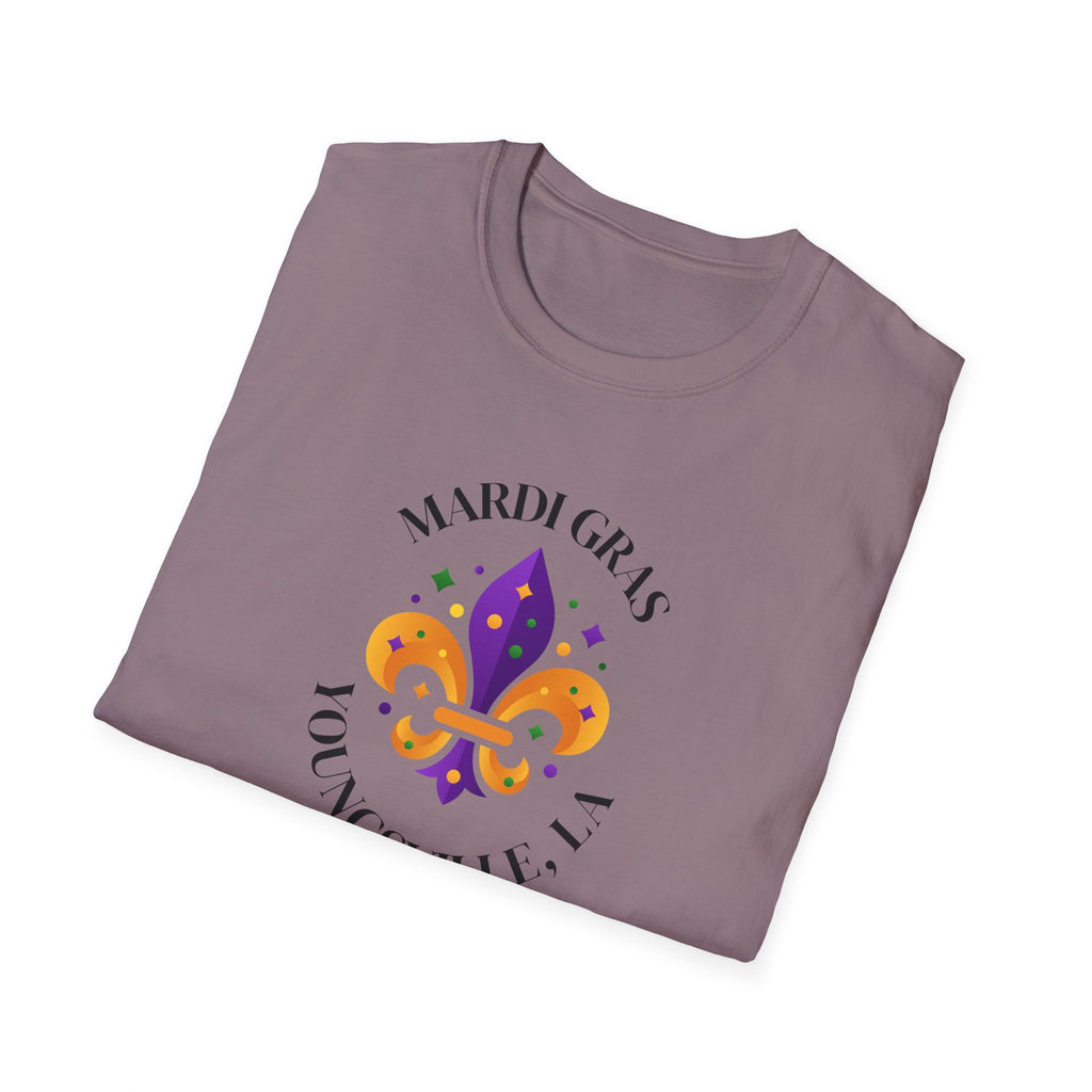 Relaxed Soft Tee for Men and Women Mardi Grad Youngsville La
