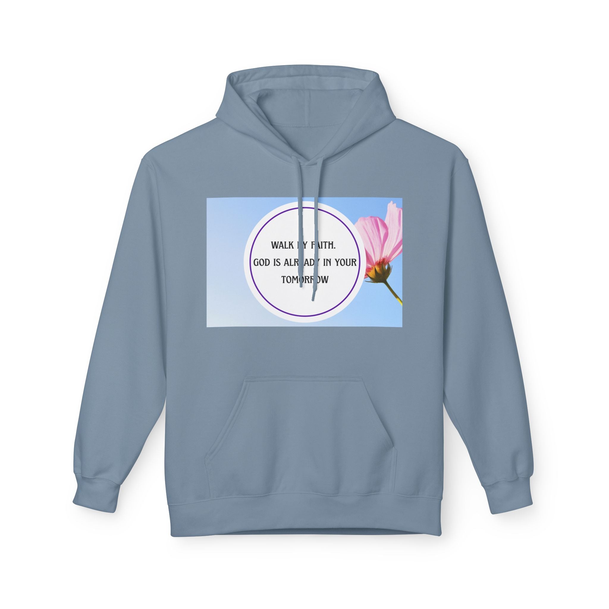 Woman's Midweight  Super Softstyle Fleece Hoodie - Walk by faith