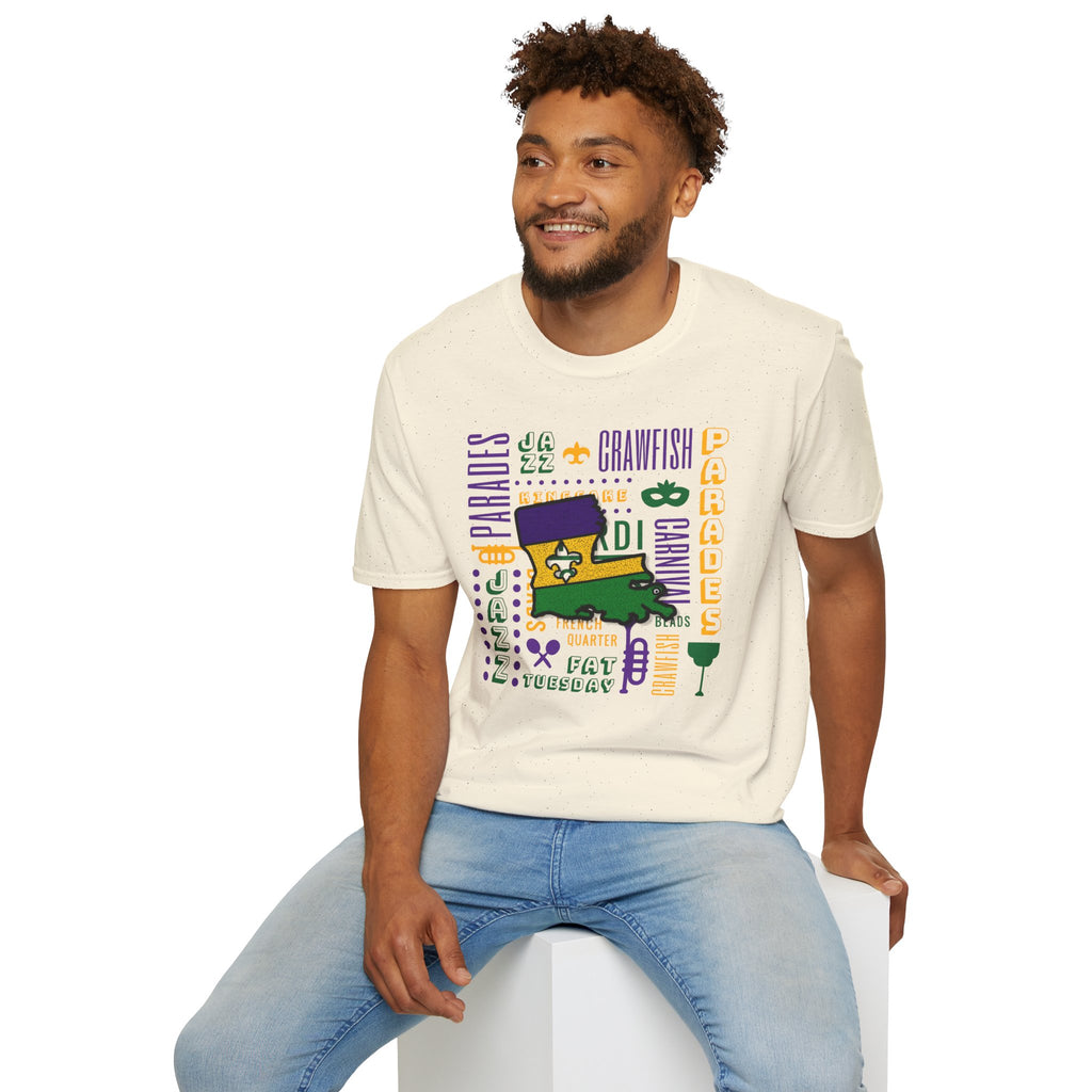 Relaxed Soft T Shirt - Men and Women - louisiana