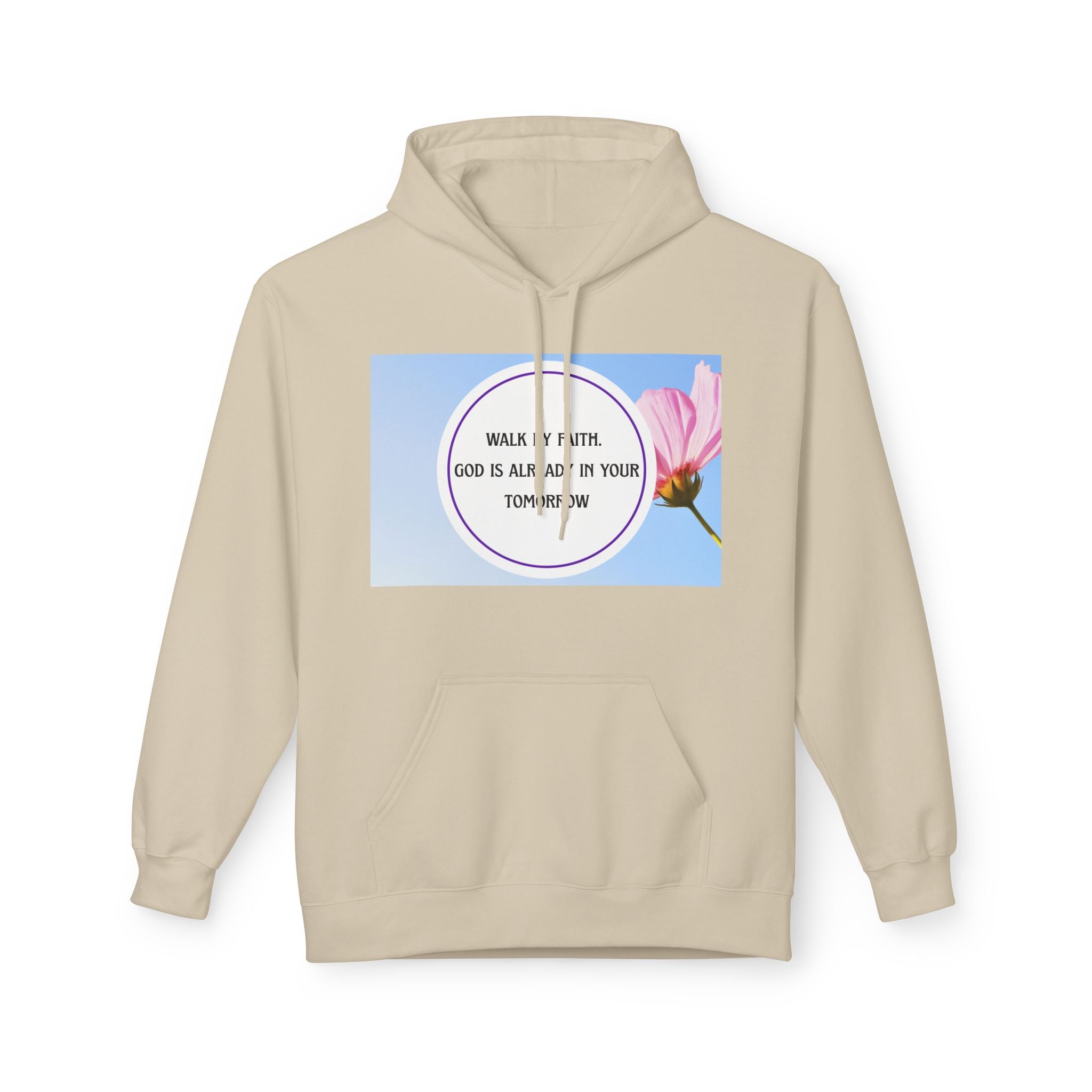 Woman's Midweight  Super Softstyle Fleece Hoodie - Walk by faith