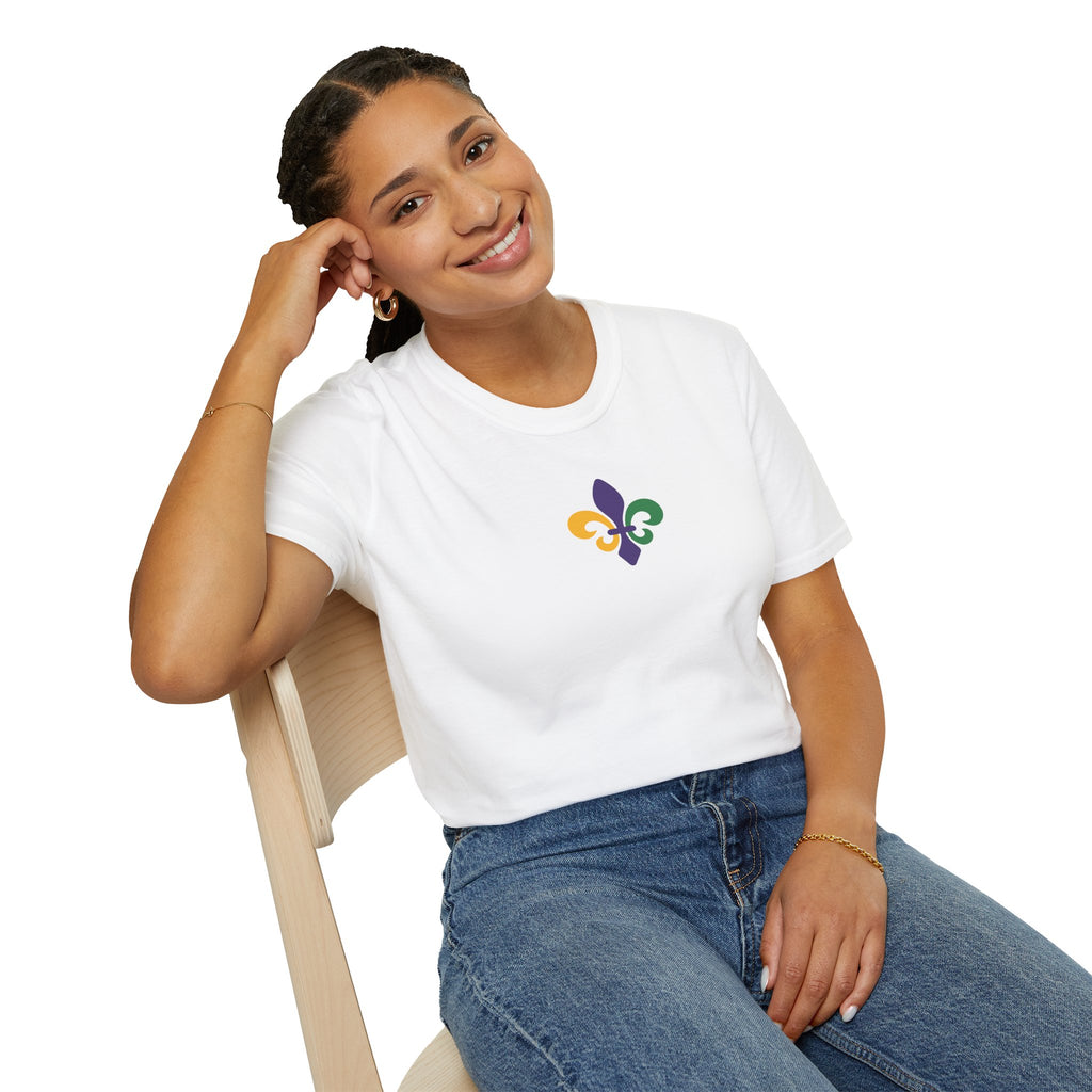 Relaxed Ladies Soft Tee - "Fleur De Lis"