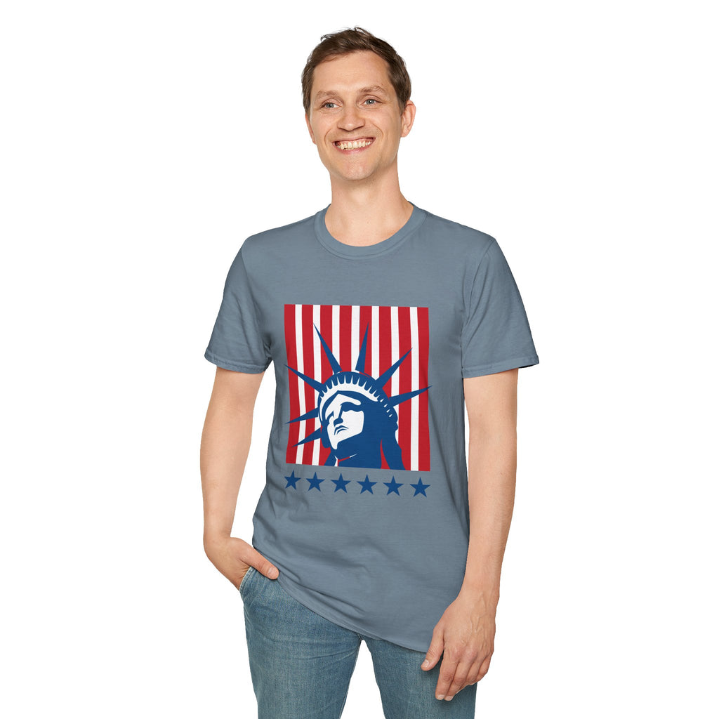 Relaxed Tee for Men & Women- Statue of Liberty