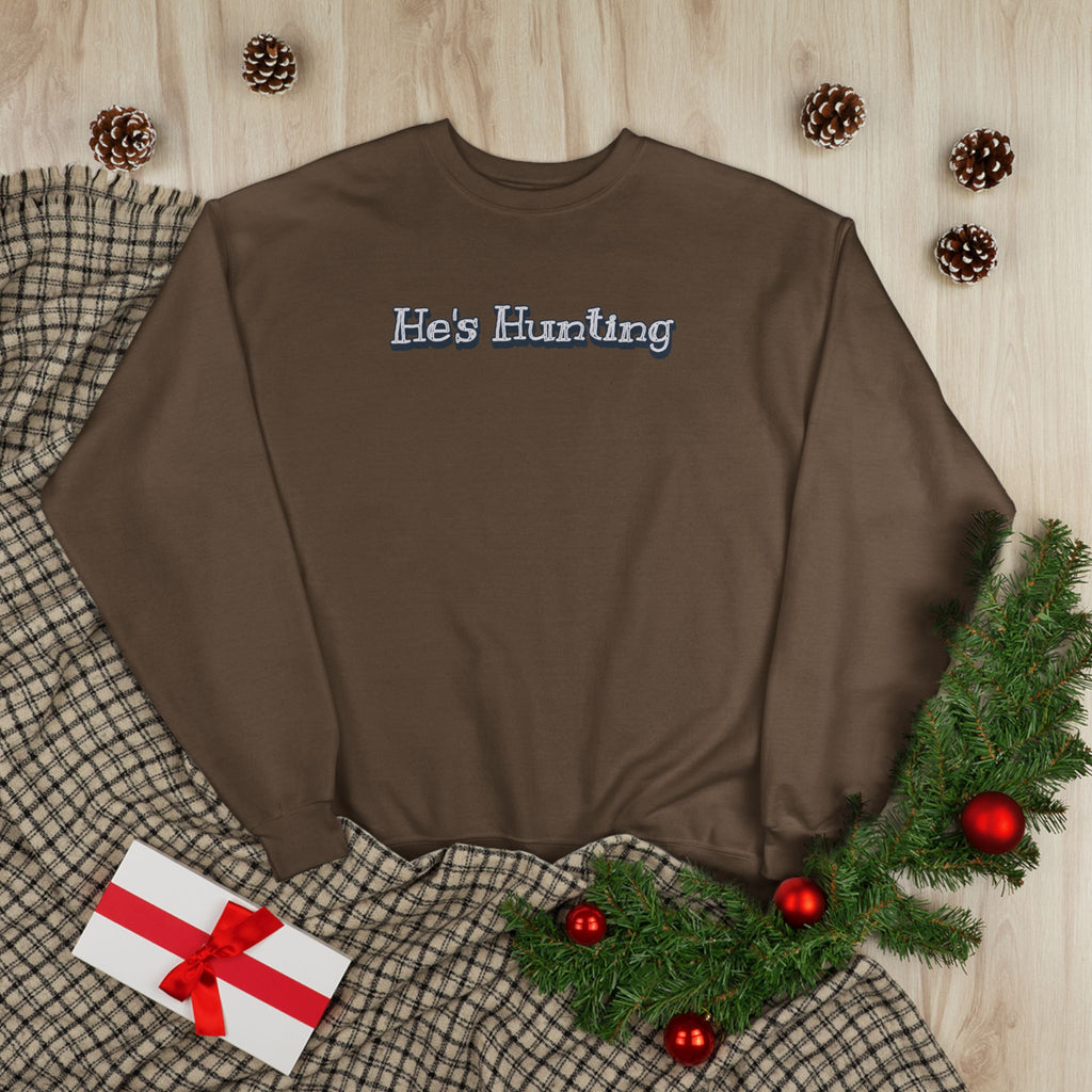 Soft 50/50 Women's Sweatshirt - He's Hunting (Relaxed Fit)
