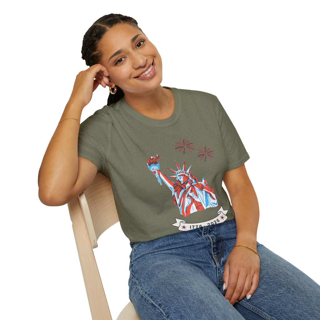 Relaxed Soft Tee- Men & Women - Statue of Liberty 250
