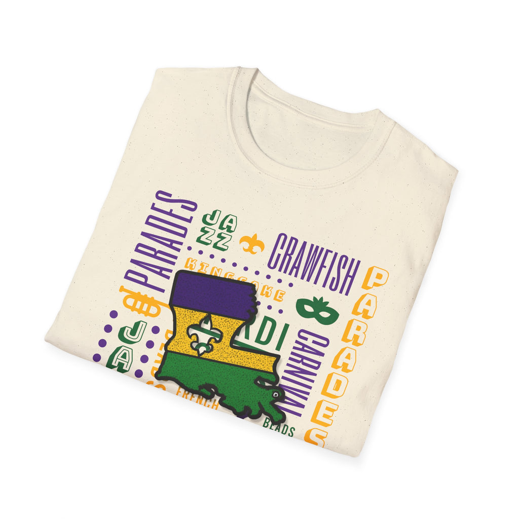 Relaxed Soft T Shirt - Men and Women - louisiana