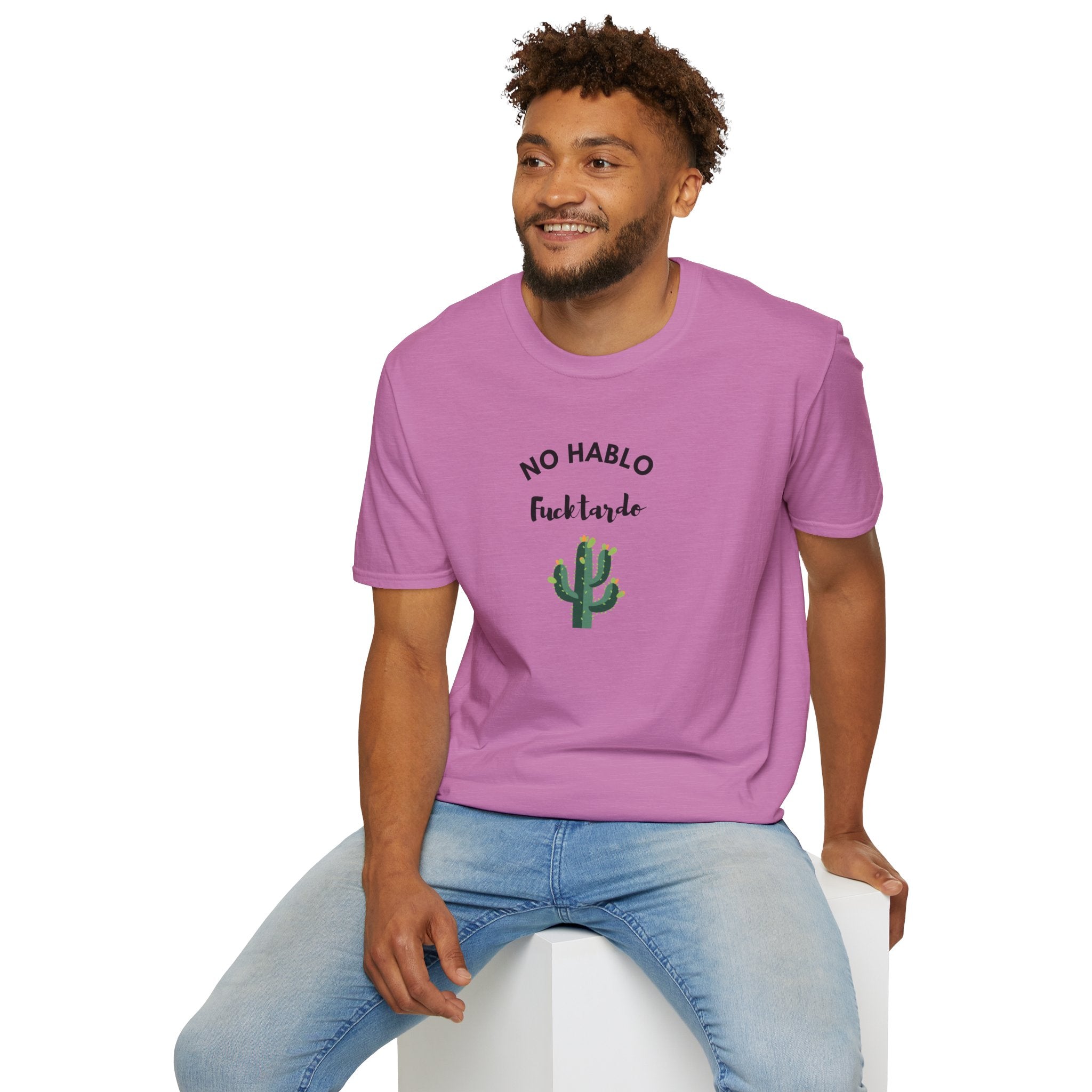 Relaxed Tee - Men & Women - No Hablo with 1 Cactus