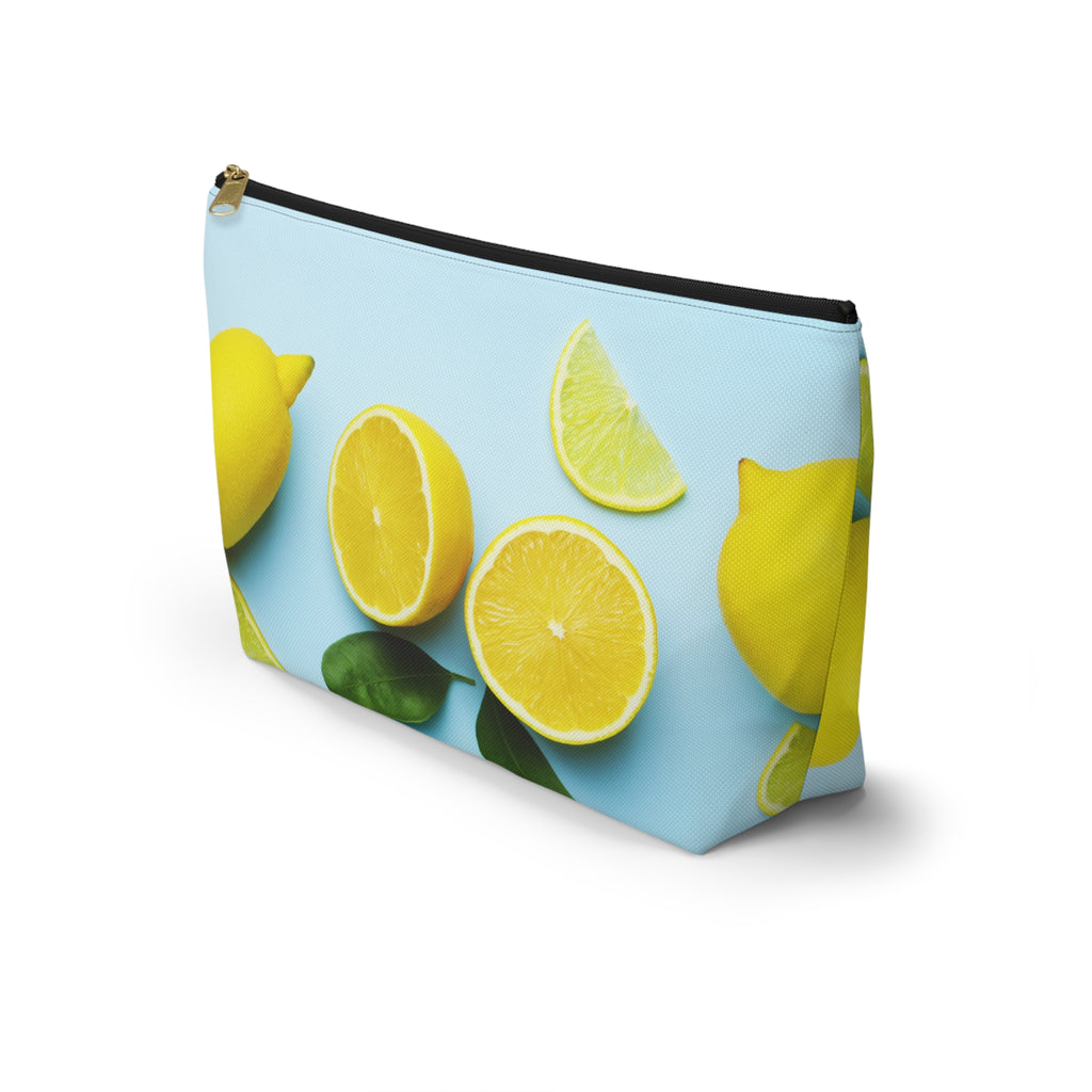 Accessory Pouch w T-bottom - Lemons