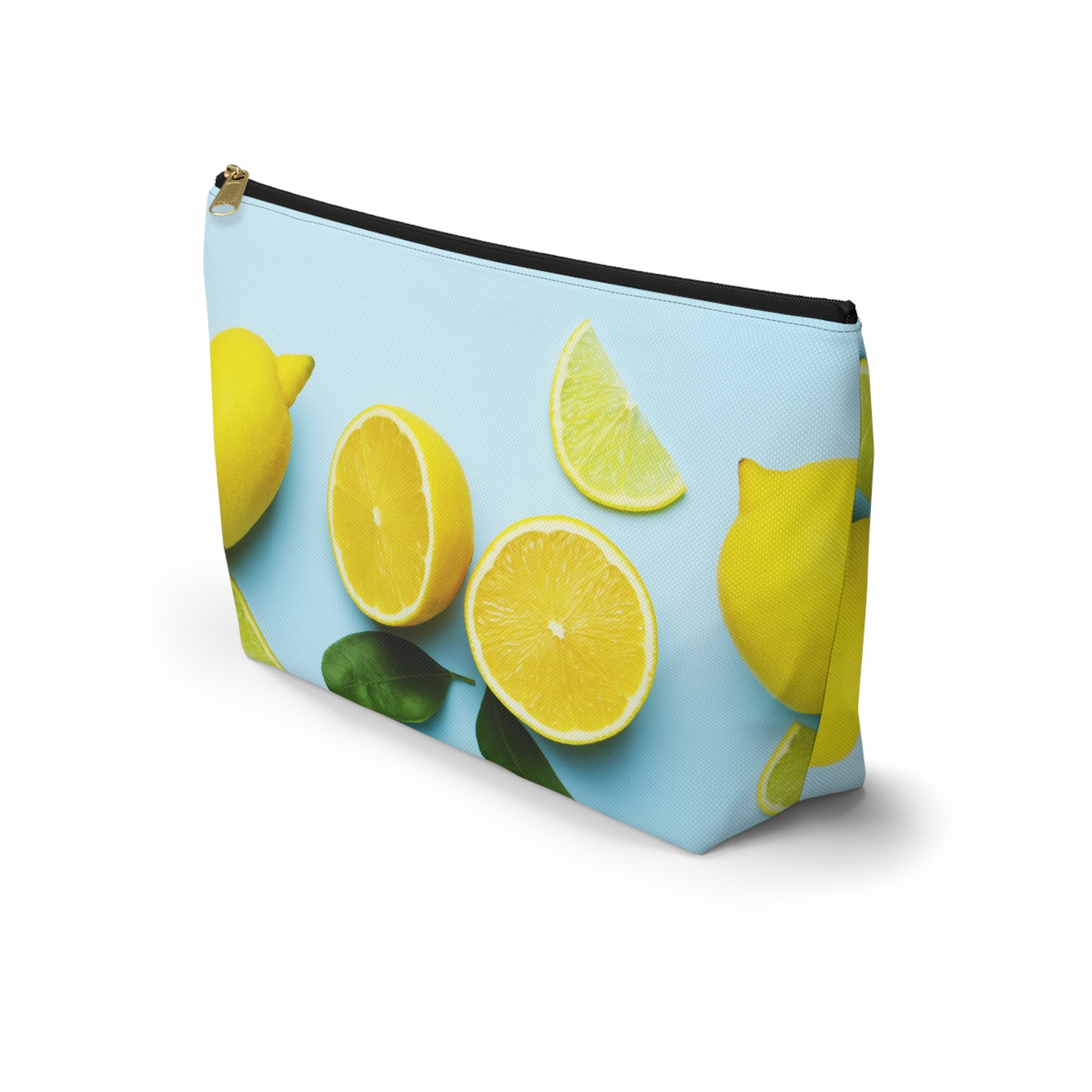 Accessory Pouch w T-bottom - Lemons