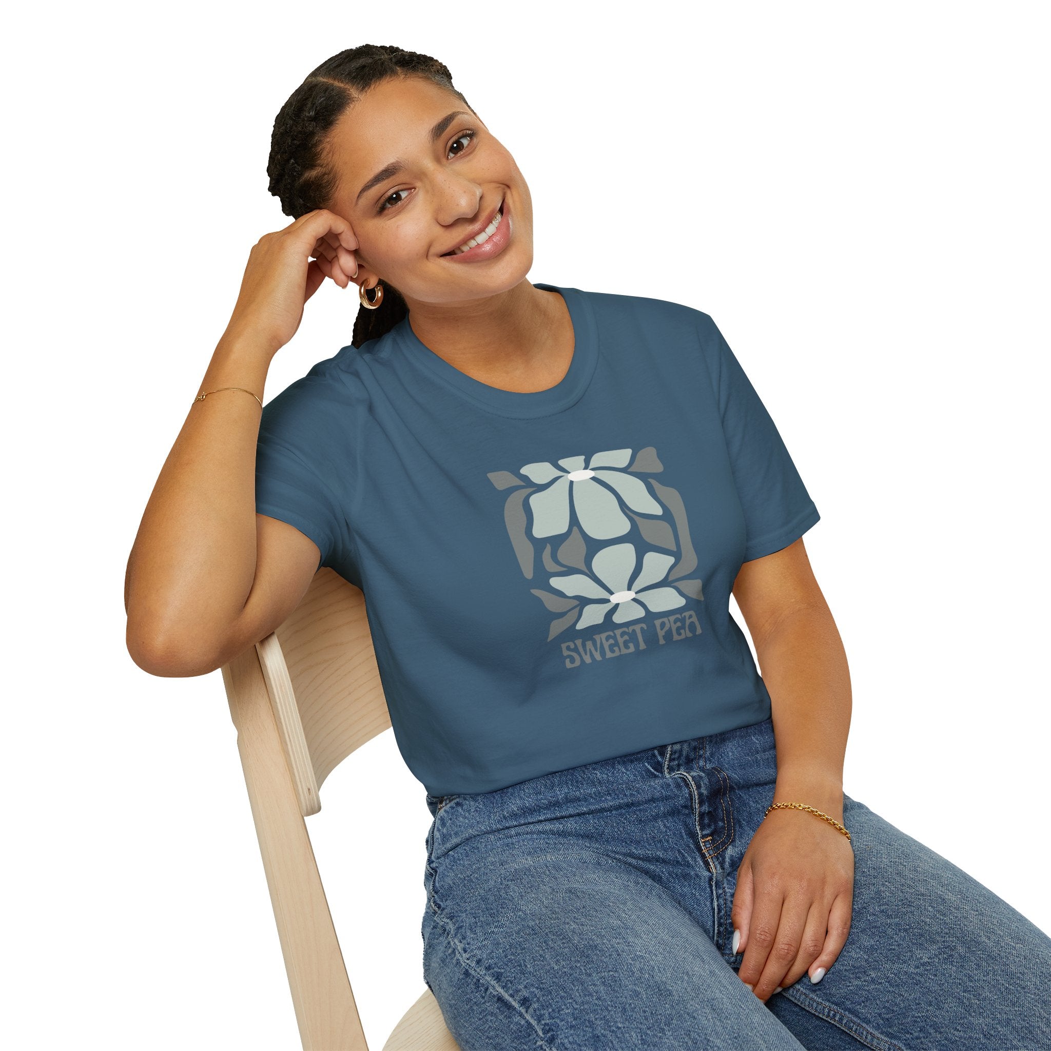 Women's Soft Relaxed Tee - Sweet pea
