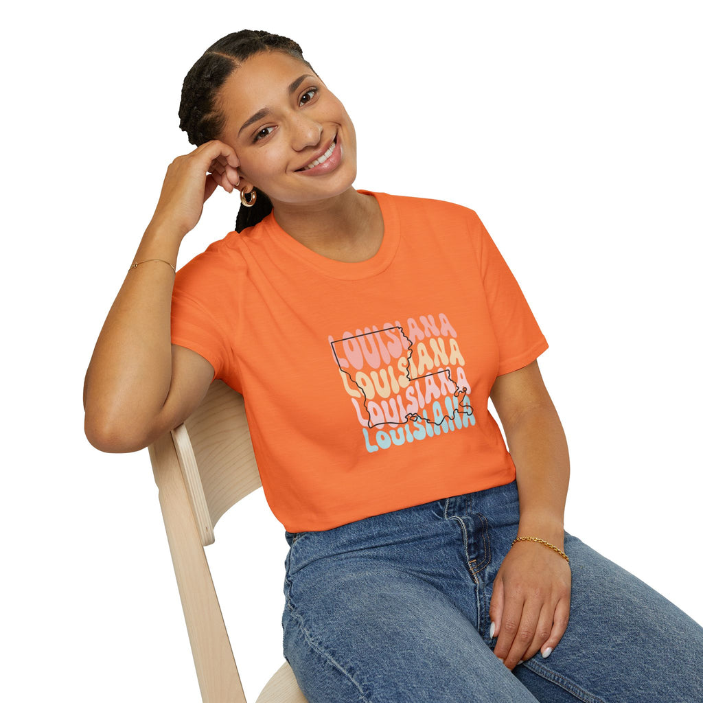 Womens Soft Relaxed Tee - Louisiana