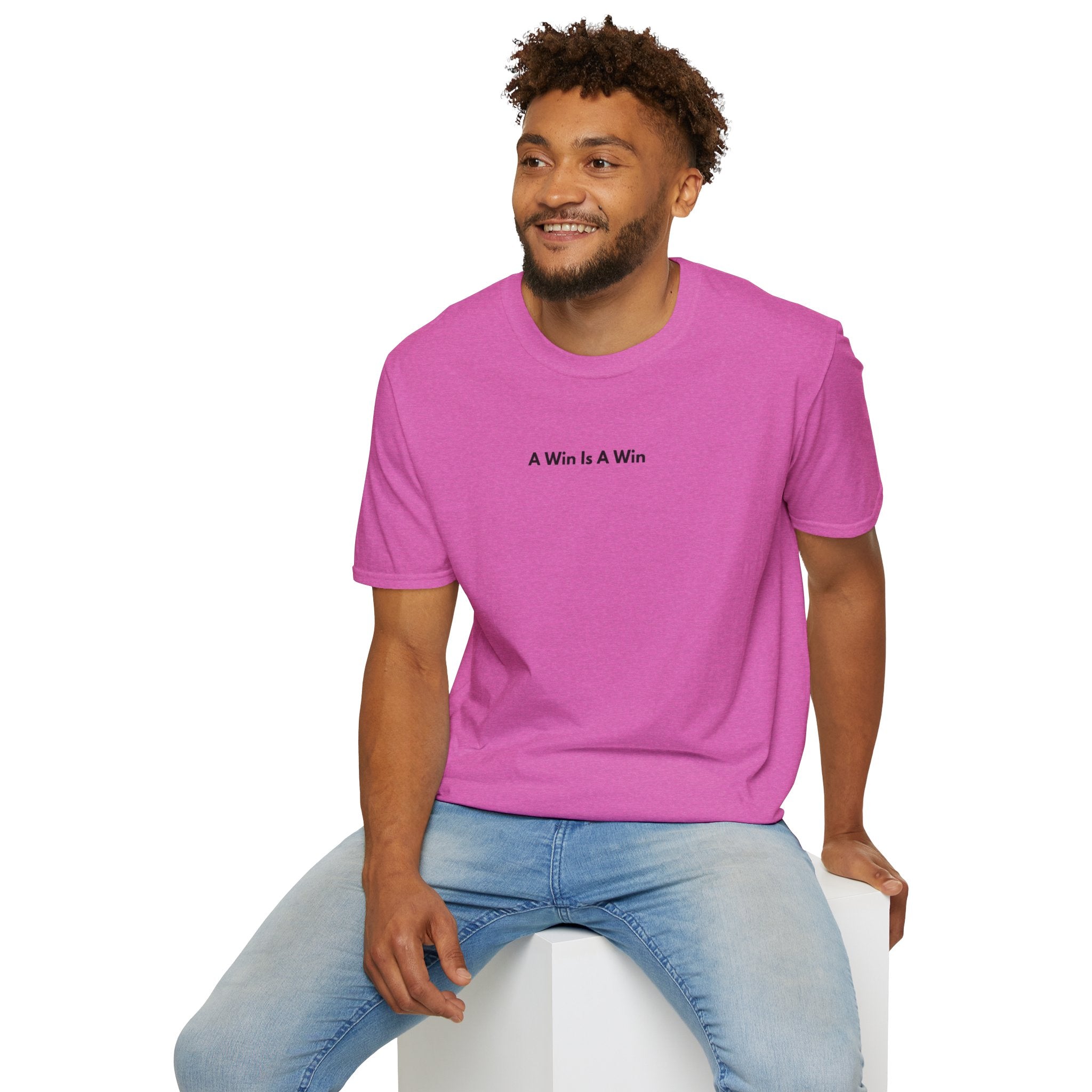 Men & Women Soft Relaxed Tee - a win is a win
