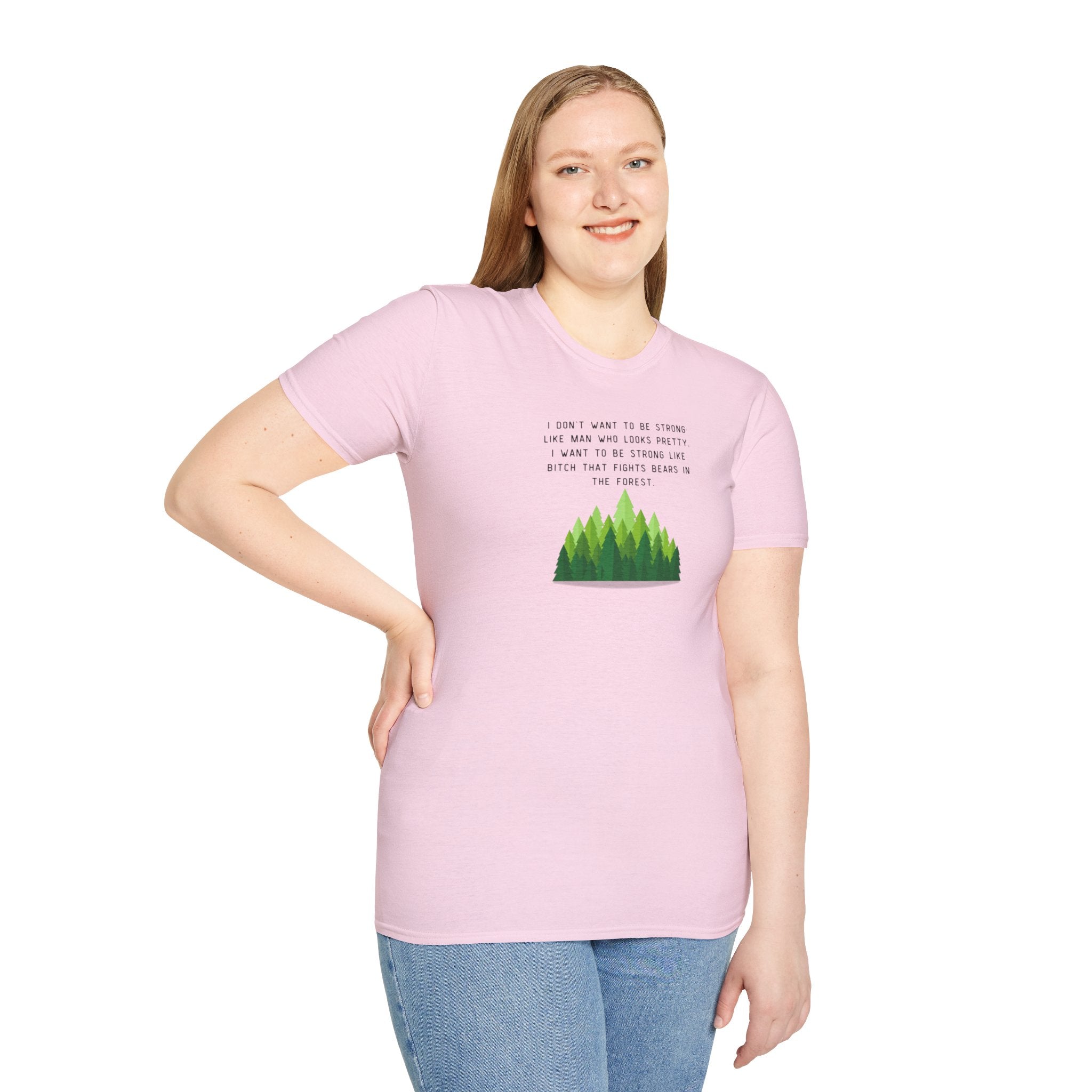 Women's Soft Relaxed Tee - Strong Women - bear