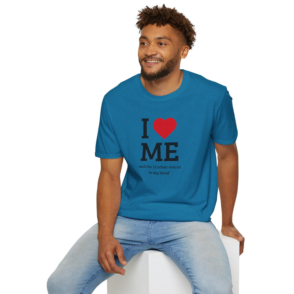 Soft Flexible Tee - Men and Women - I love me and the 12 other voices