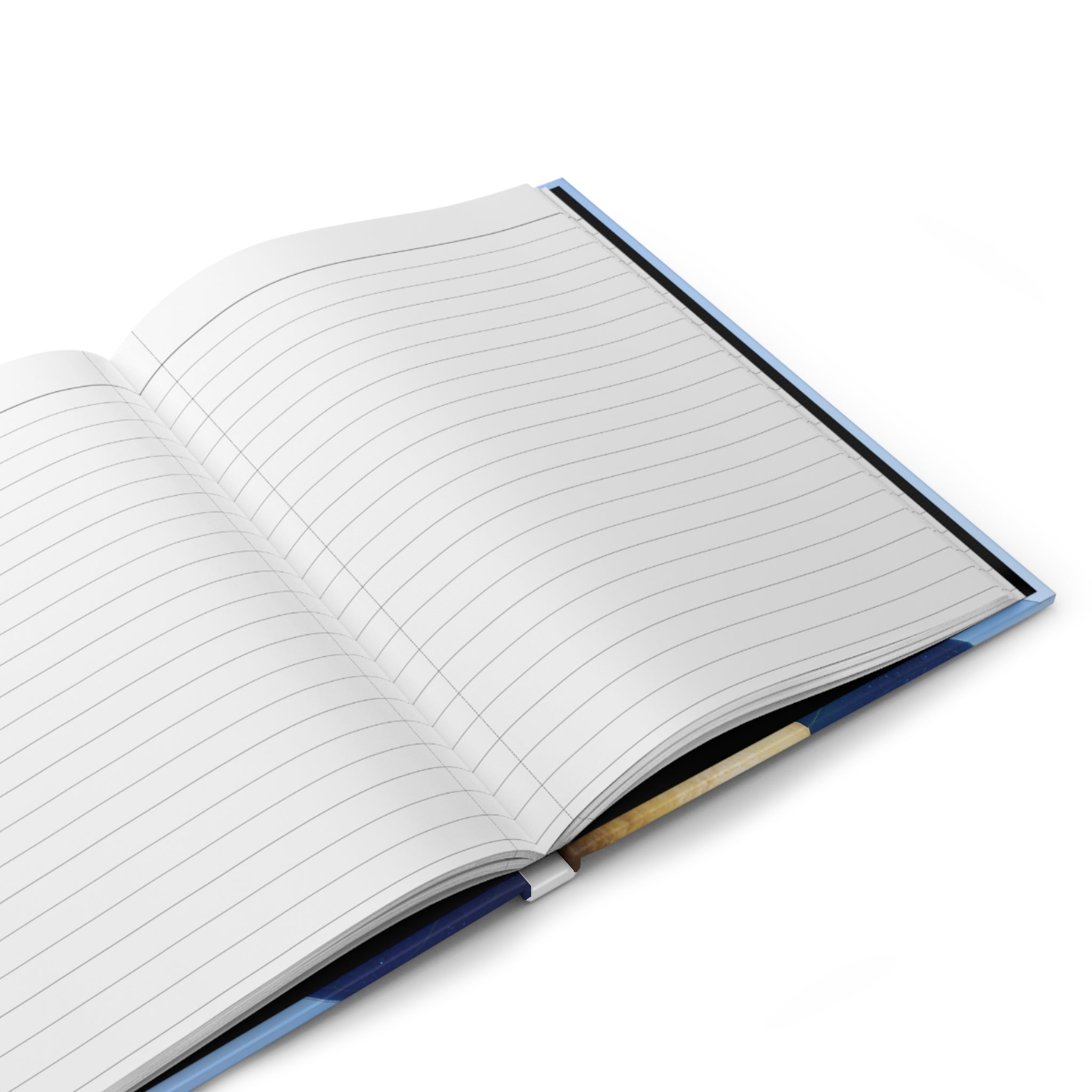 Hardcover Journal Matte Blue Lemons