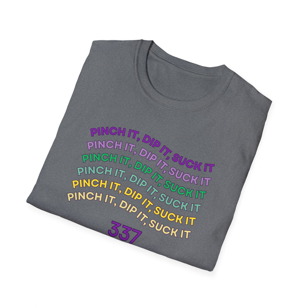 Flexible Soft Tee - (Men & Women) "337" " Mardi Gras"