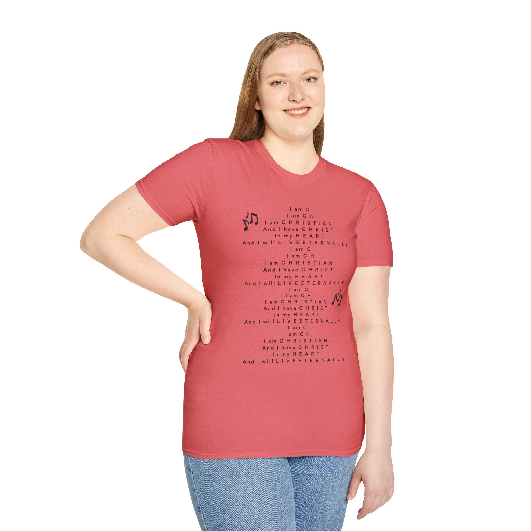 Men & Woman Softstyle T-Shirt - "C-h-r-i-s-t-i-a-n" "Song"