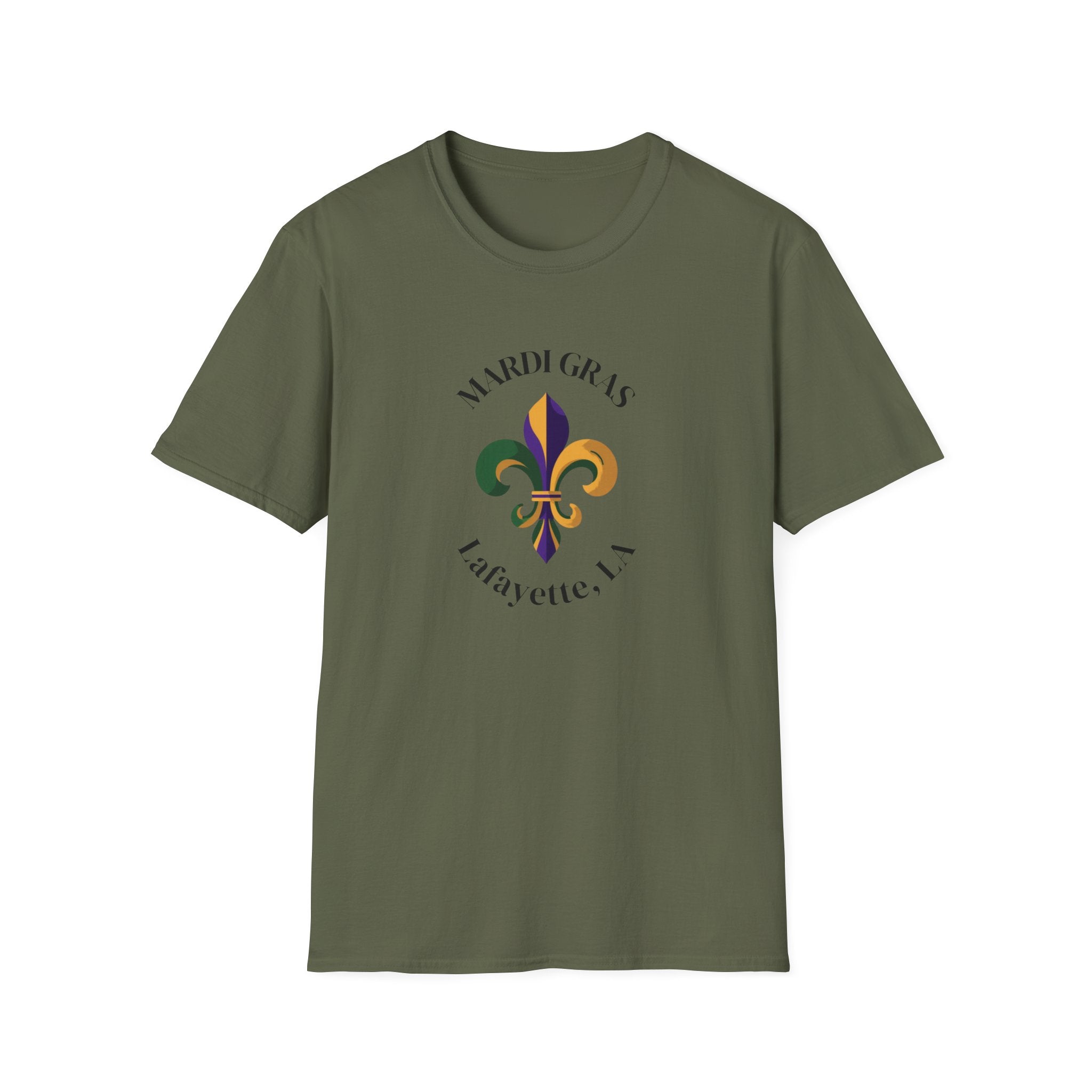Relaxed Tee Men and Women  Mardi Gras Lafayette La