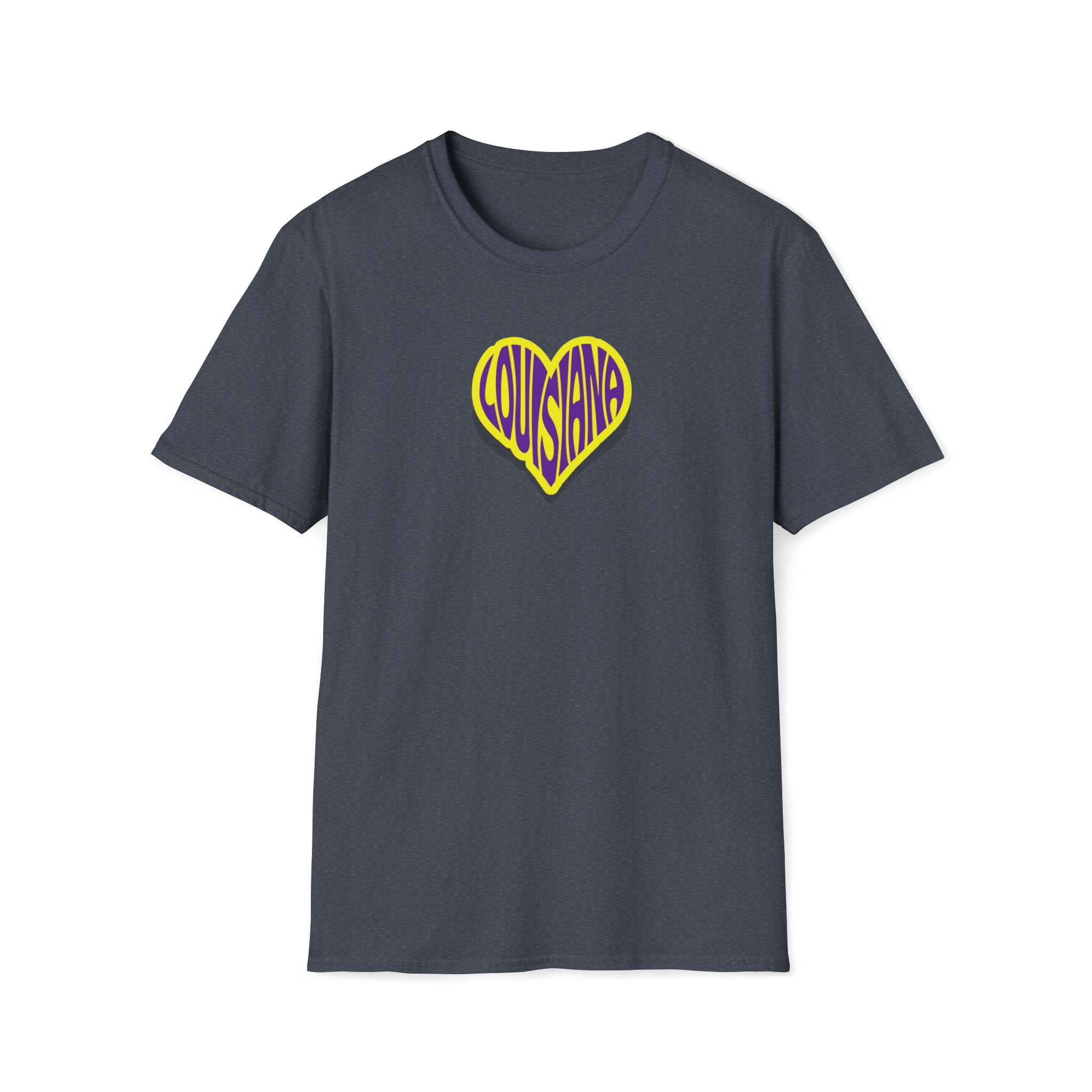 Relaxed Soft Woman's tee - Louisiana heart