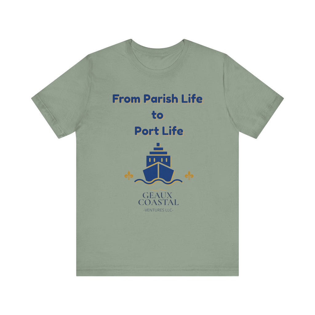 Men or Women Relaxed T Shirt - Parish and Port Cruise T Shirt
