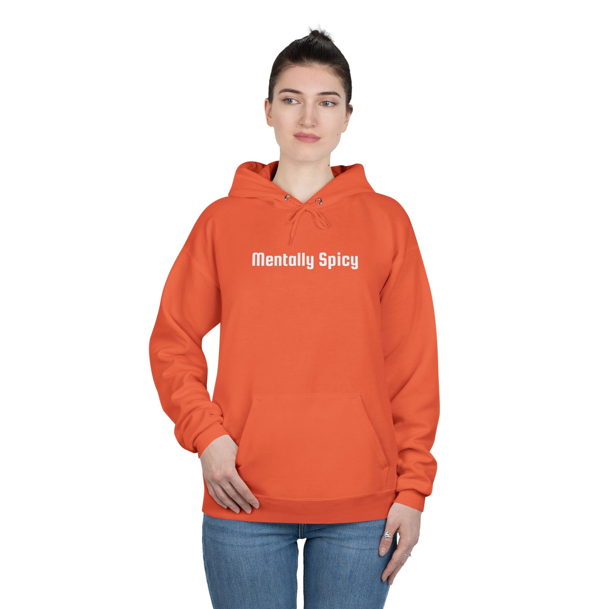 Men and Women - Relaxed - Pullover Hoodie Sweatshirt - Mentally Spicy Dark Colors