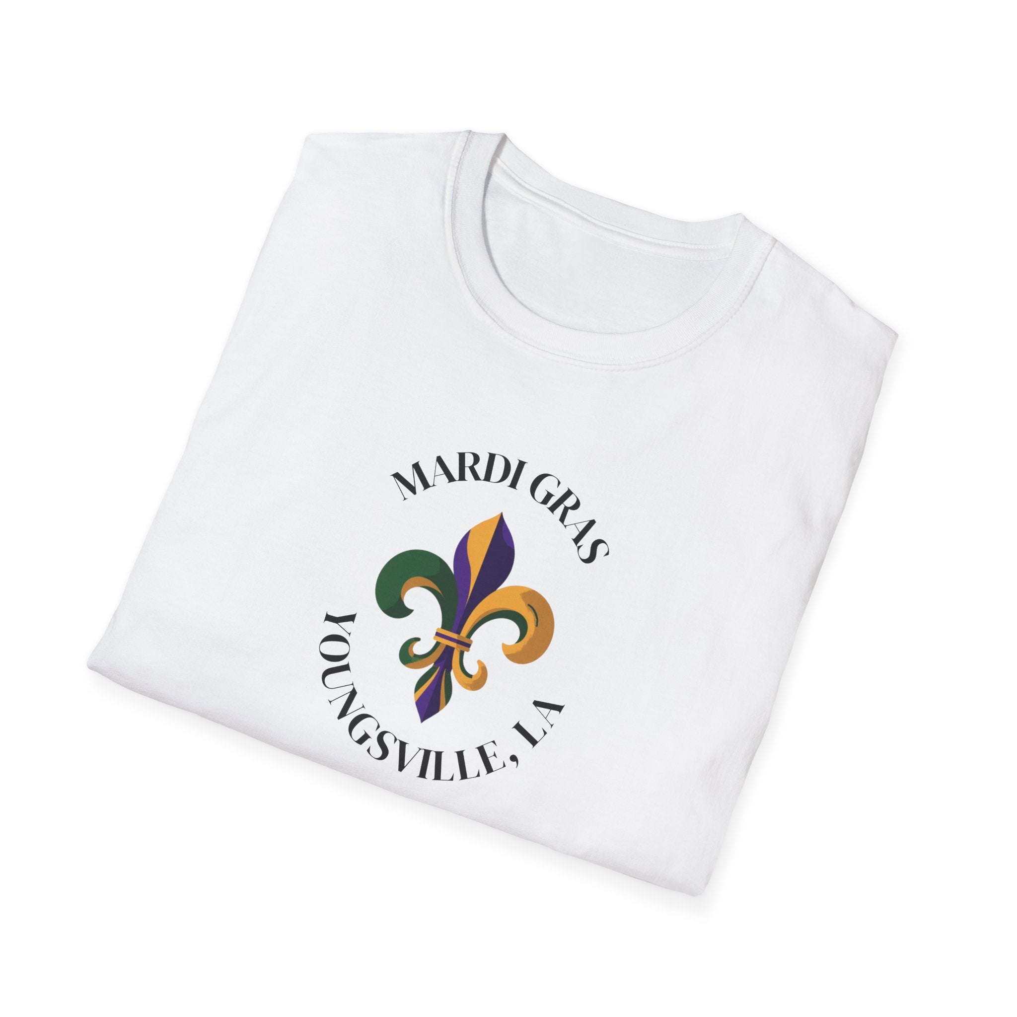 Relaxed Soft T Shirt-  Men and Woman Mardi Gras Youngsville La