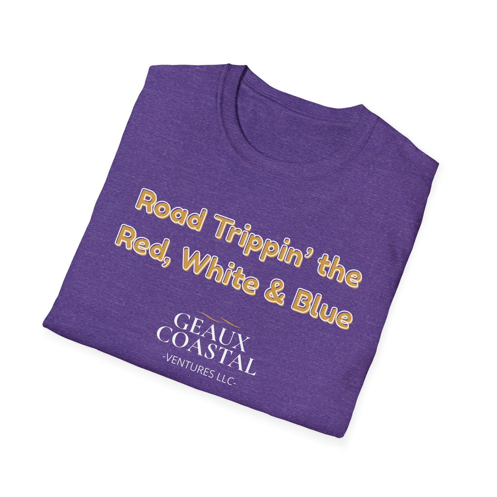 Men or Women Relaxed Soft Tee -  Road Tripping the USA
