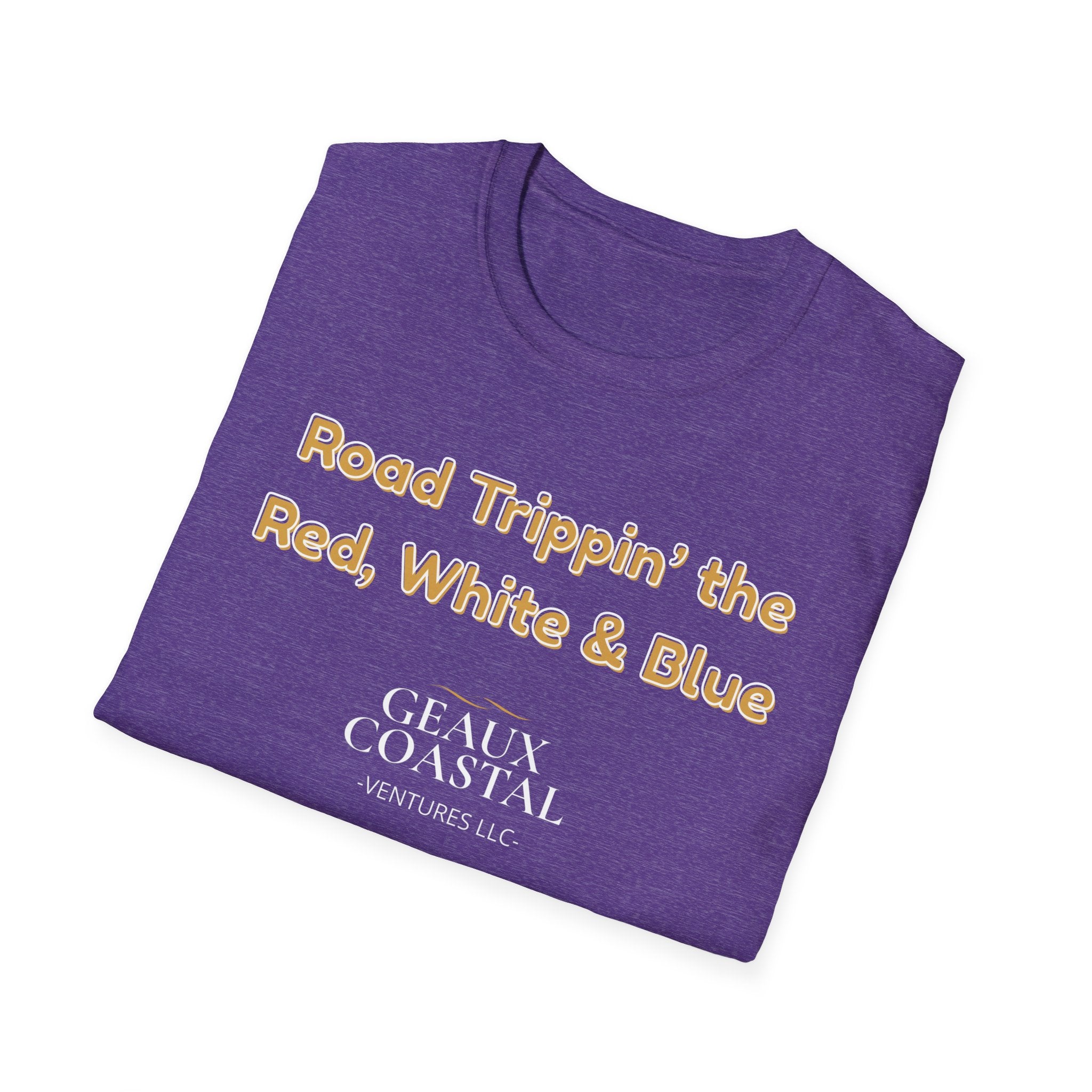 Men or Women Relaxed Soft Tee -  Road Tripping the USA