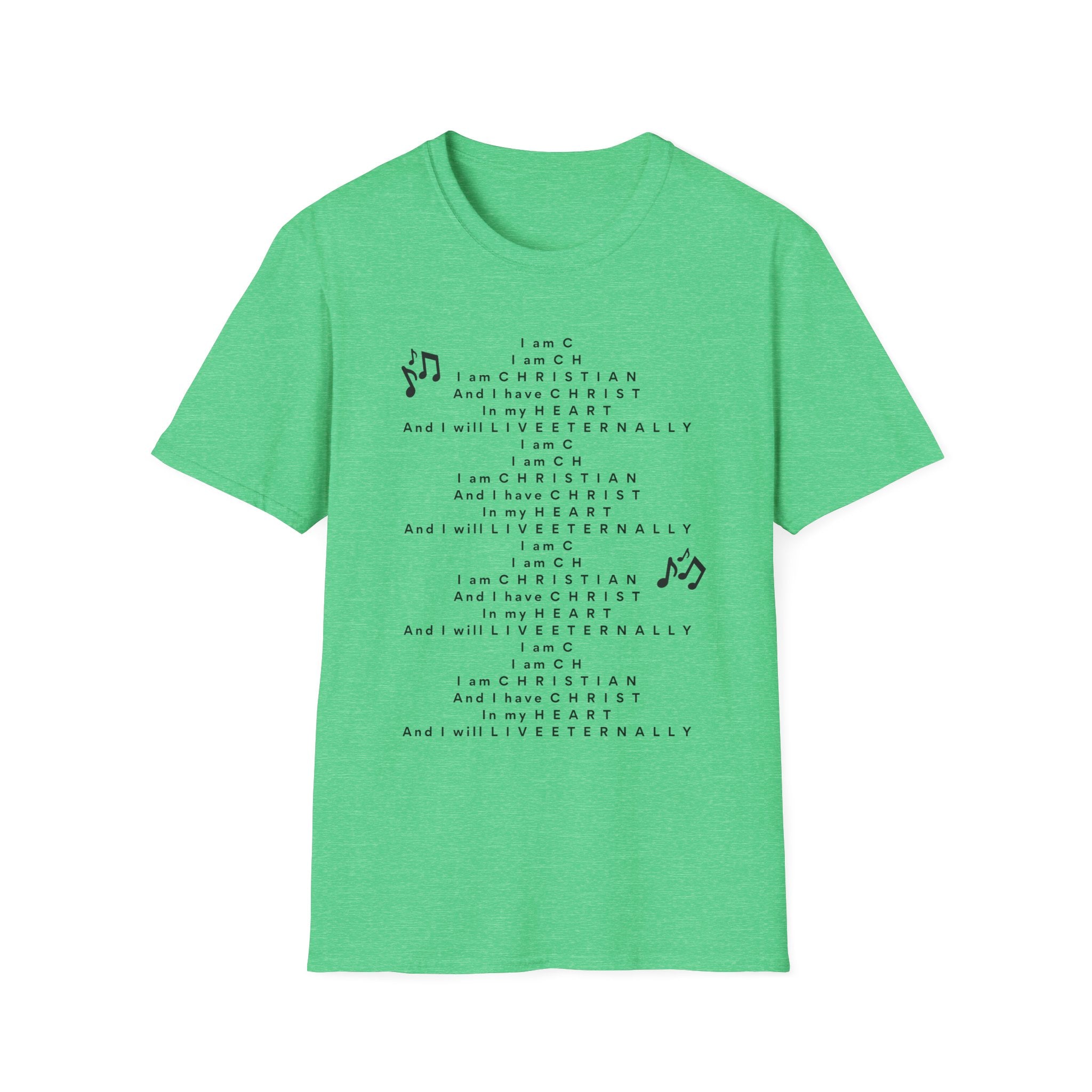 Men & Woman Softstyle T-Shirt - "C-h-r-i-s-t-i-a-n" "Song"