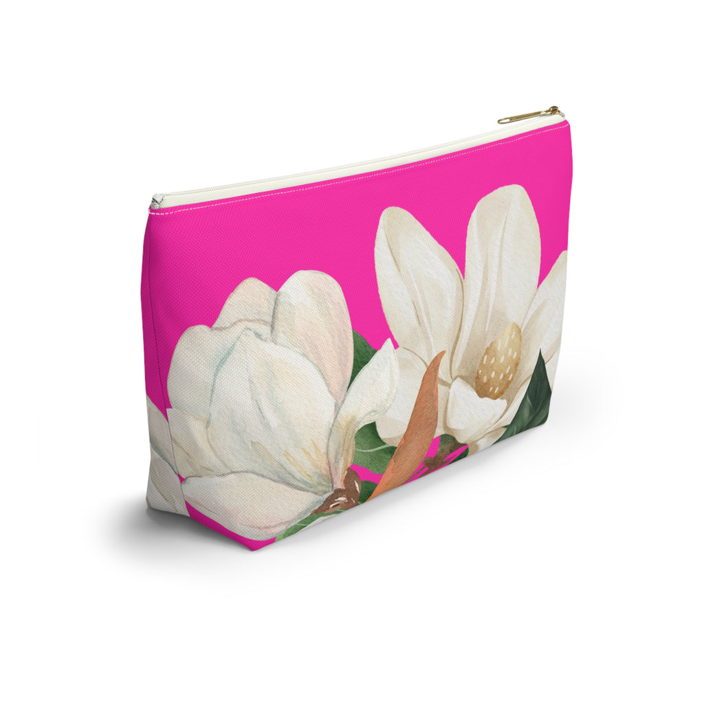 Accessory Pouch w T-bottom - Pink Magnolia