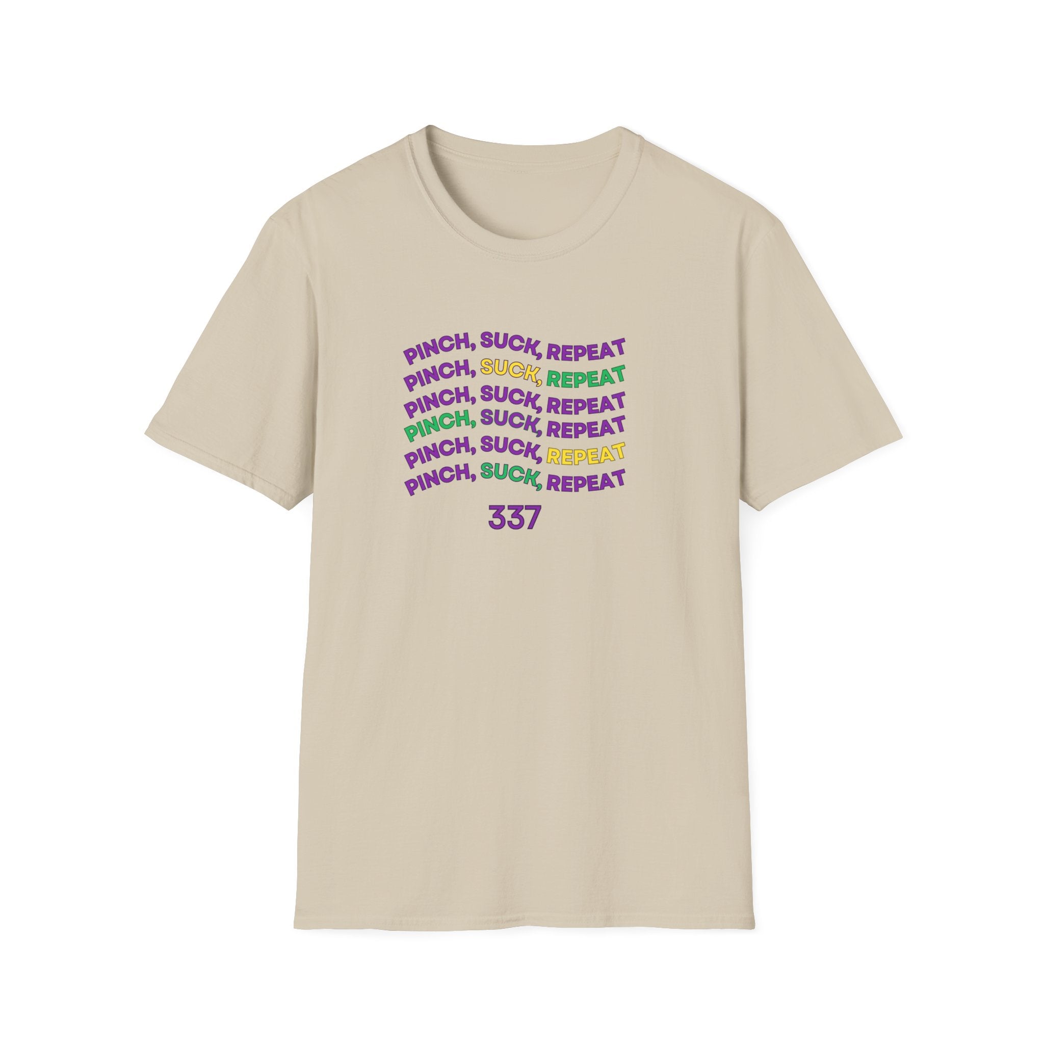 Soft Tee - (Men & Women) - "Mardi Gras"  '337'