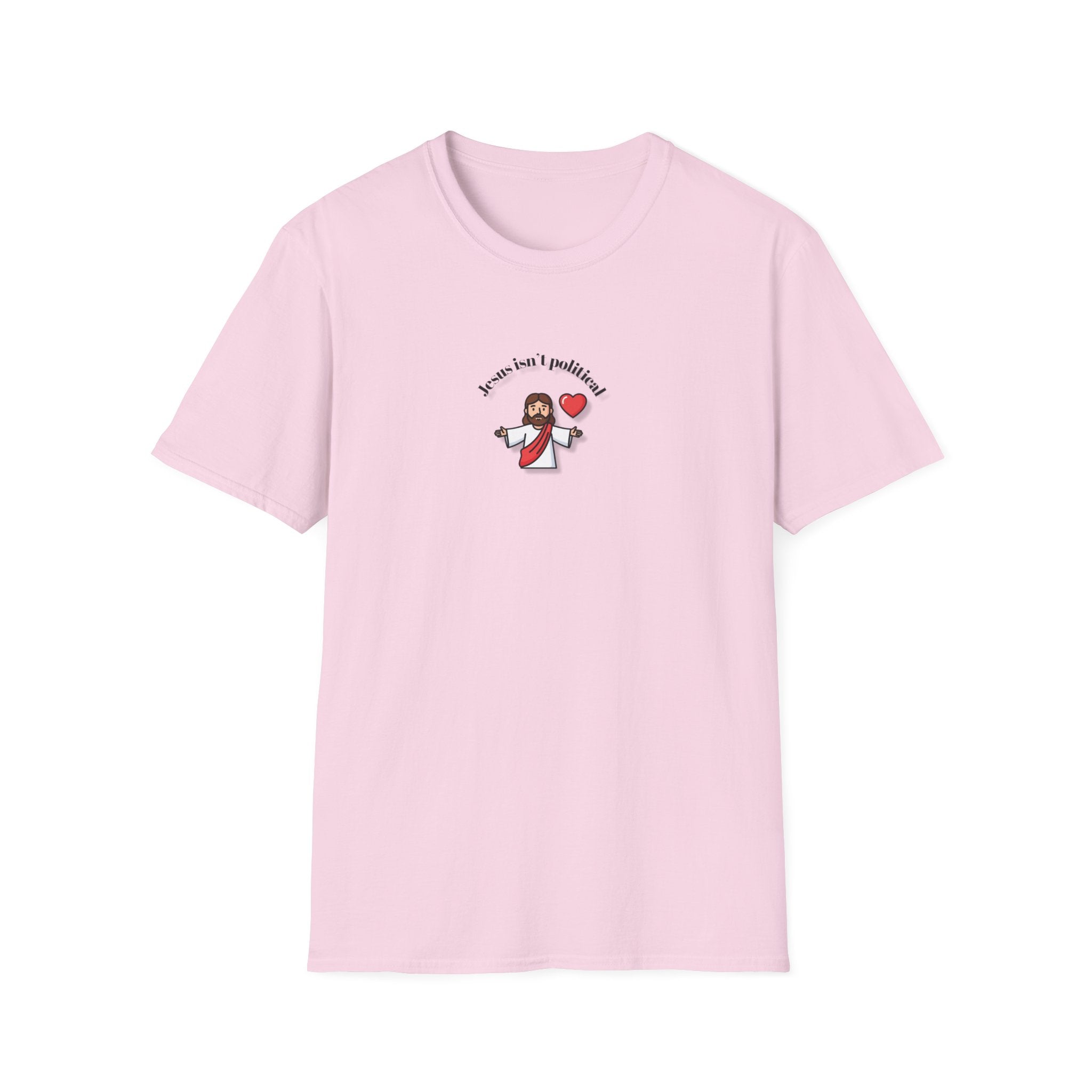 Relaxed Men & Women Soft Tee - Jesus isn't political