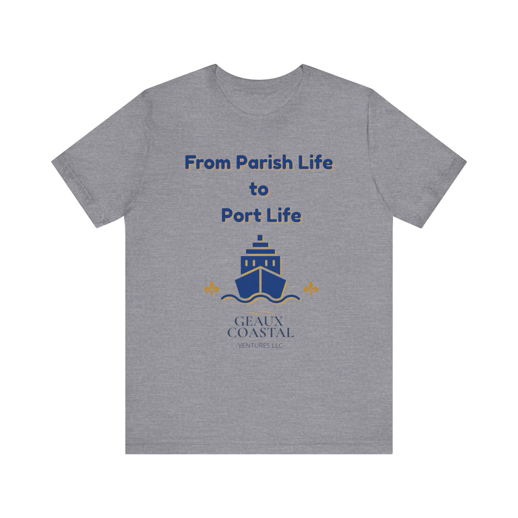 Men or Women Relaxed T Shirt - Parish and Port Cruise T Shirt