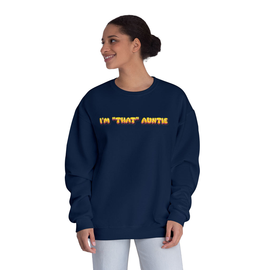Lightweight Women's Sweatshirt - Im That Auntie Colorful