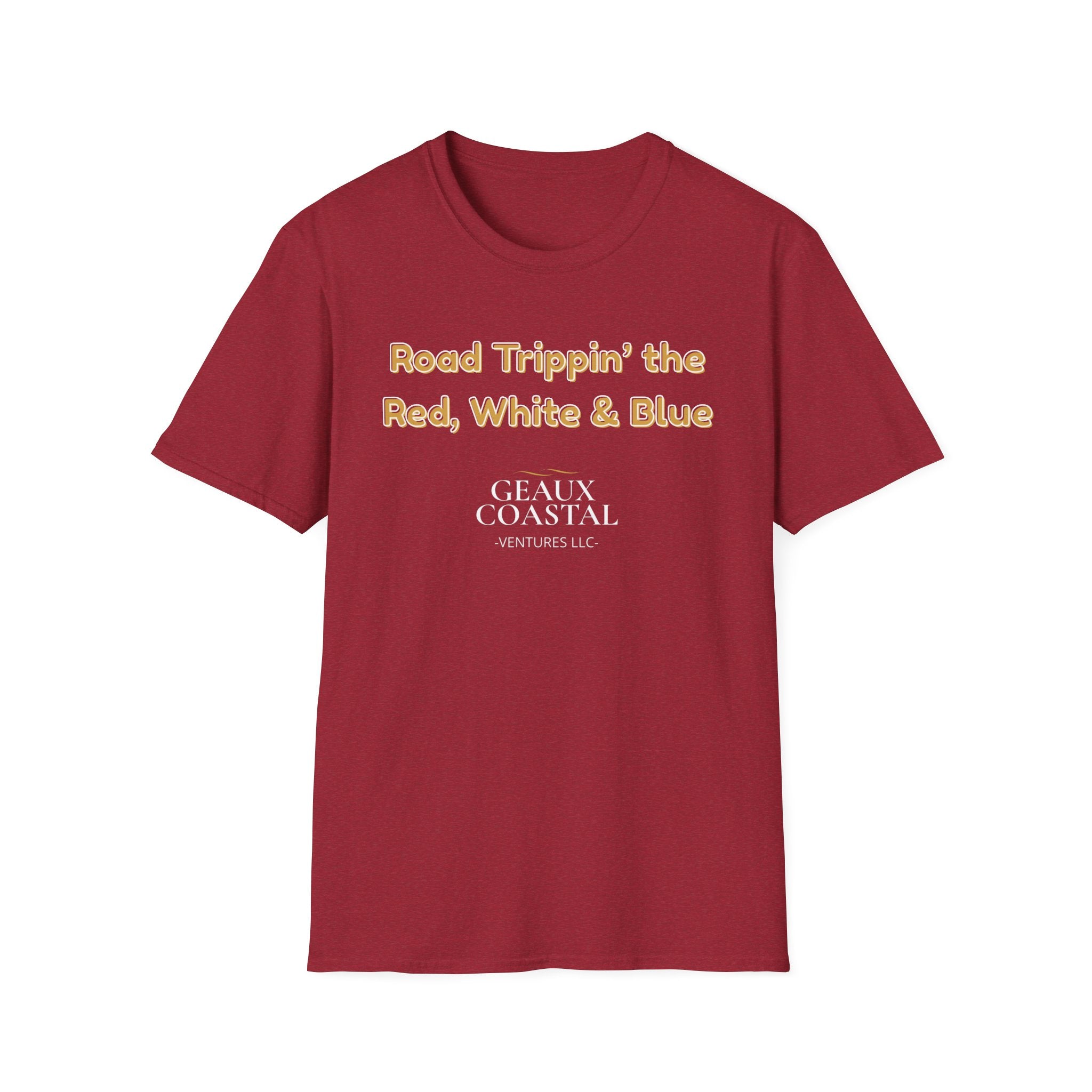 Men or Women Relaxed Soft Tee -  Road Tripping the USA