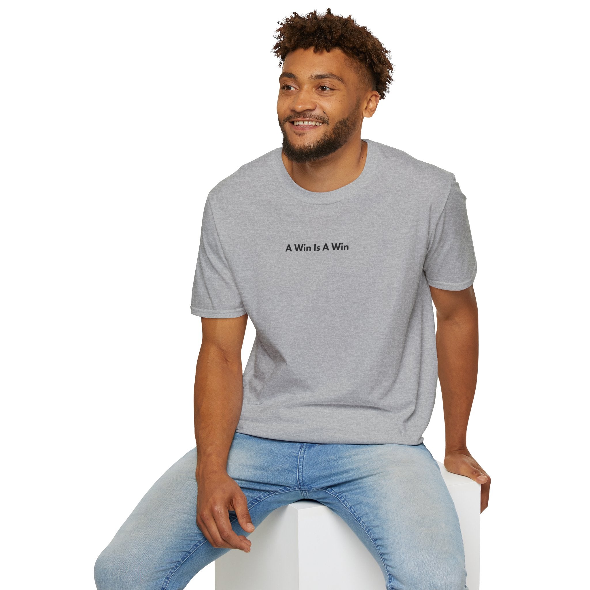 Men & Women Soft Relaxed Tee - a win is a win